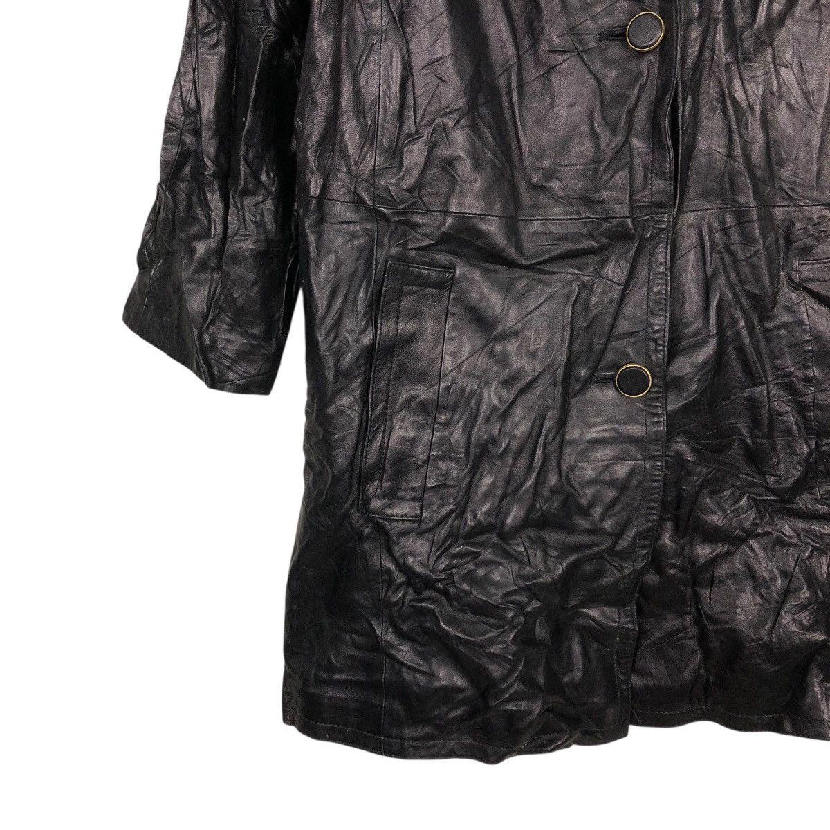 Japanese Brand 📌Vintage Leather Long Jacket Harajuku Mother Issey Miyake Size US M / EU 48-50 / 2 - 6 Thumbnail
