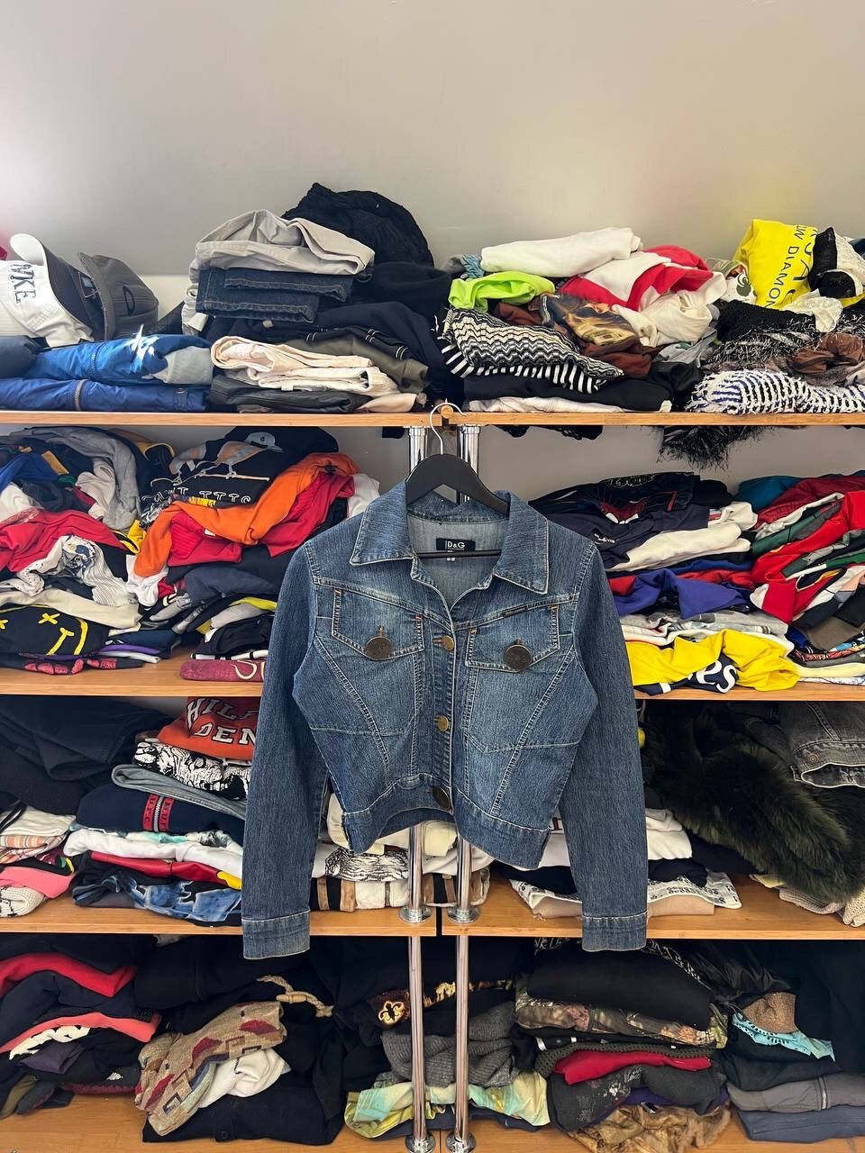 Dolce & Gabbana × Vintage Dolce gabbana denim Y2K Abstract jacket Size S / US 4 / IT 40 - 1 Thumbnail