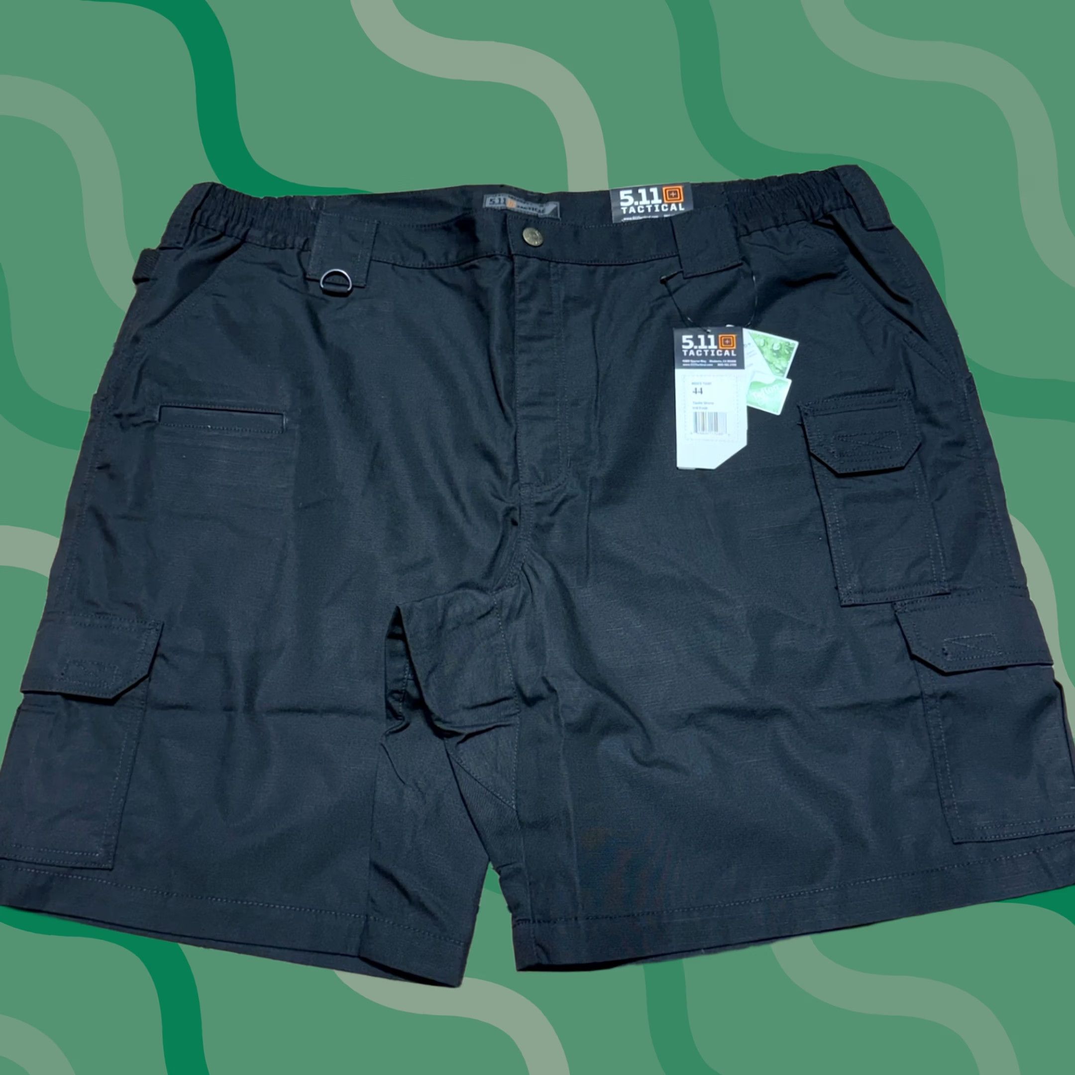 Vintage 5.11 Tactical Taclite Shorts Mens 44 Black Cargo Ripstop Workwear 9" NWT Size US 44 / EU 60 - 1 Thumbnail