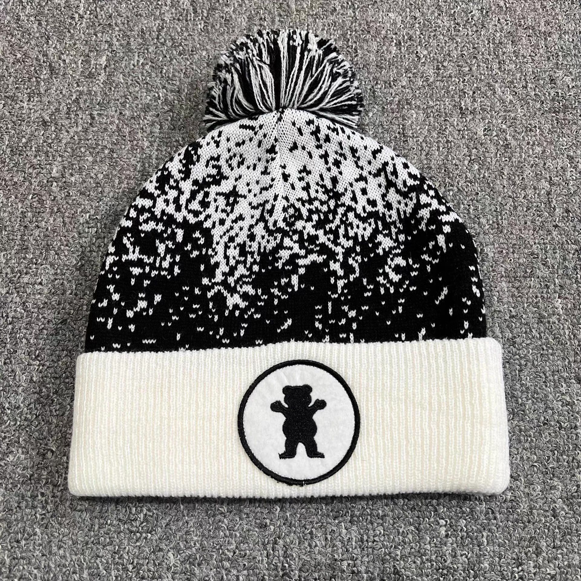 Grizzly Griptape Grizzly Griptape Bear Embroidered Knitted Beanie Q7 Size ONE SIZE - 9 Thumbnail
