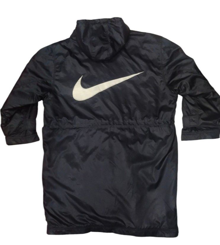 Nike Vintage Nike Large White Swoosh Logo Hooded Jacket Size US L / EU 52-54 / 3 - 1 Thumbnail