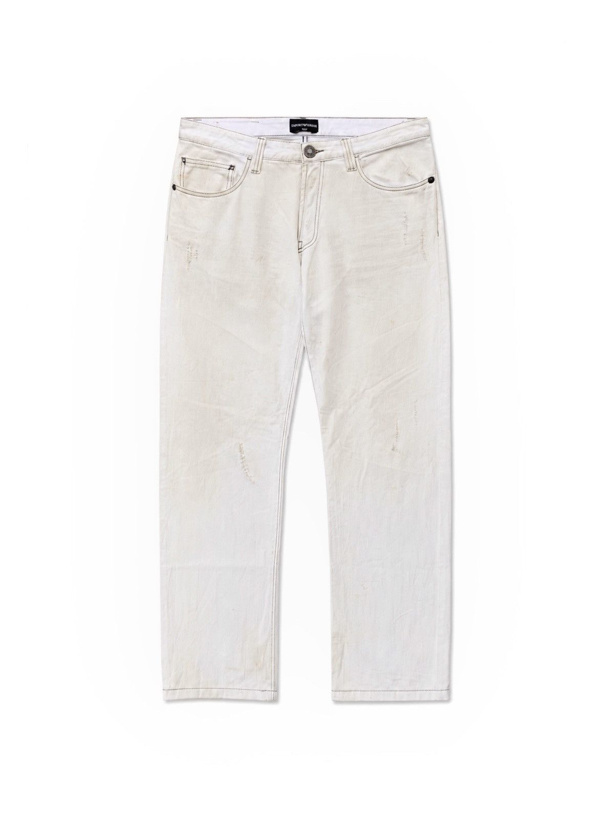 Emporio Armani emporio armani by giorgio armani distressed dirty jeans Size US 31 - 1 Thumbnail