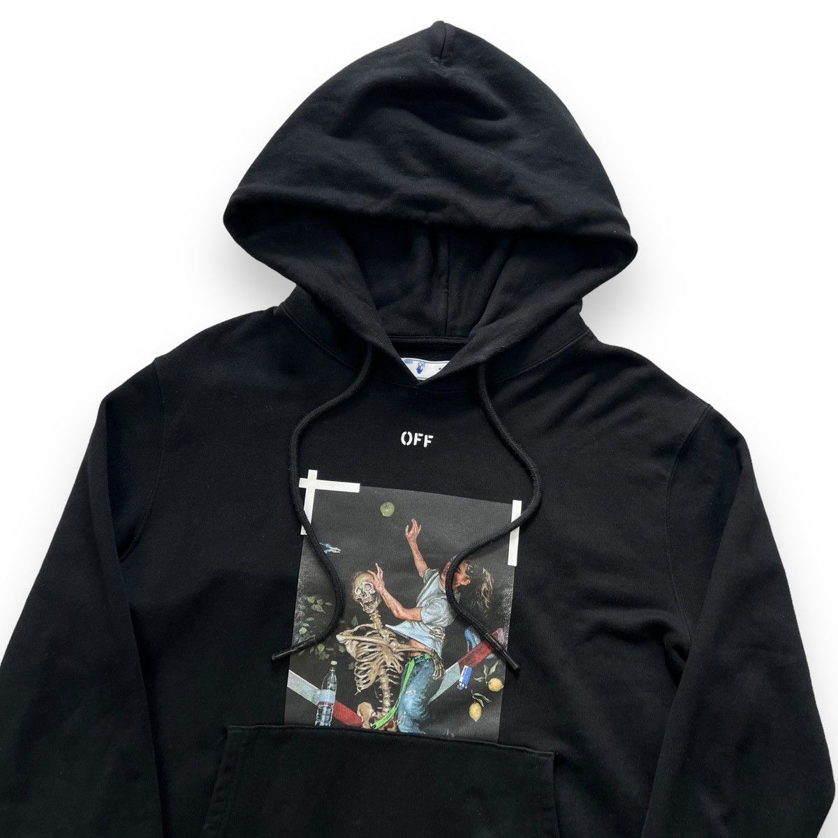 image of Off White Off-White Pascal Skeleton Hoodie in Black, Men's (Size Medium)