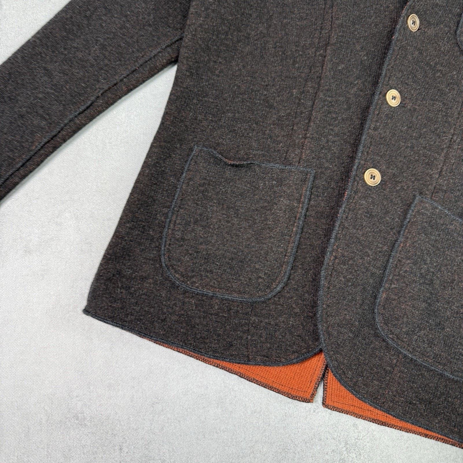 Corneliani Cc Corneliani Collection Blazer Cardigan Wool Size 52 Brown Size US L / EU 52-54 / 3 - 8 Thumbnail