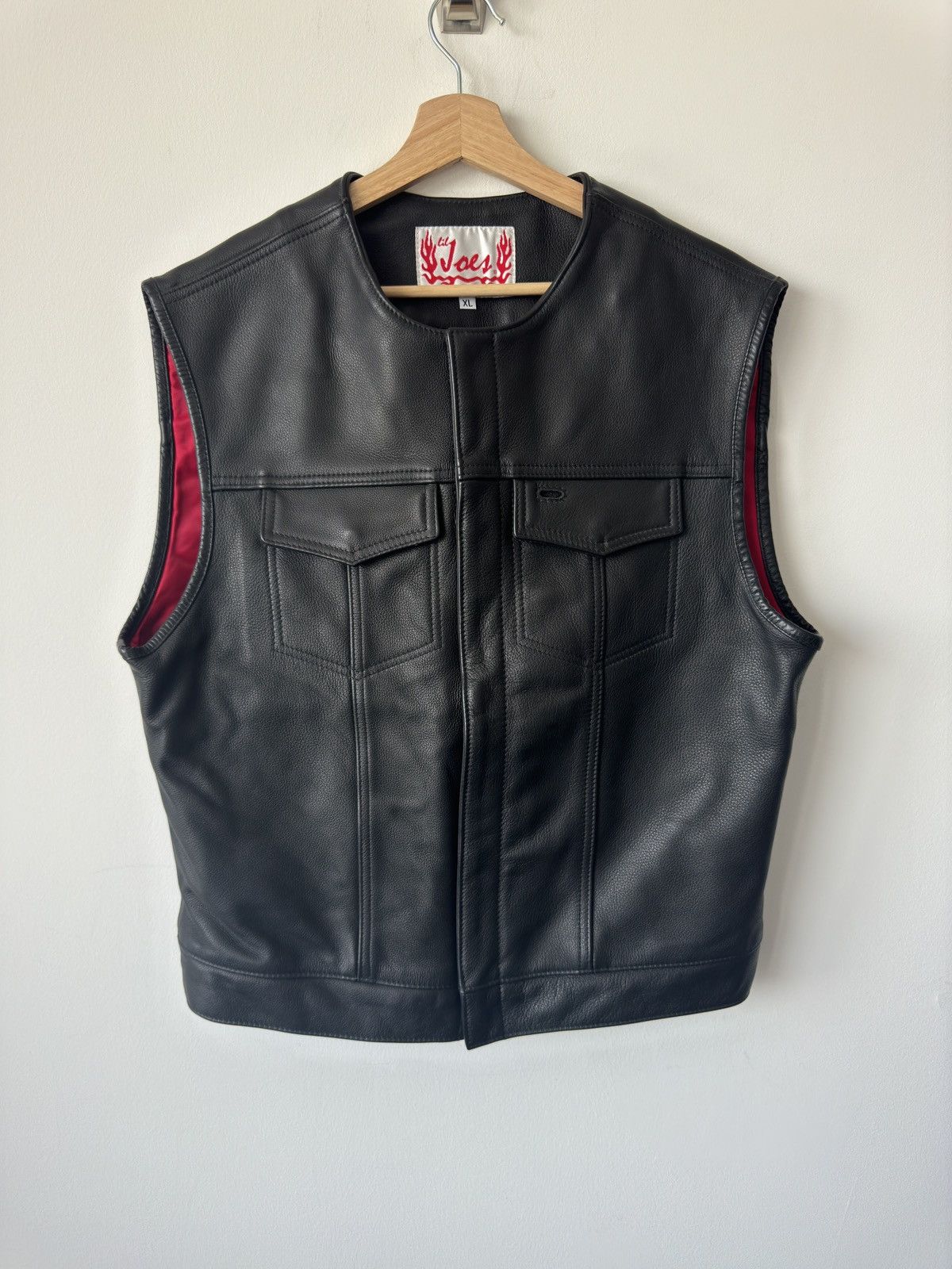 Joe's Joes Leather Motorcycle Vest Size US XL / EU 56 / 4 - 1 Thumbnail
