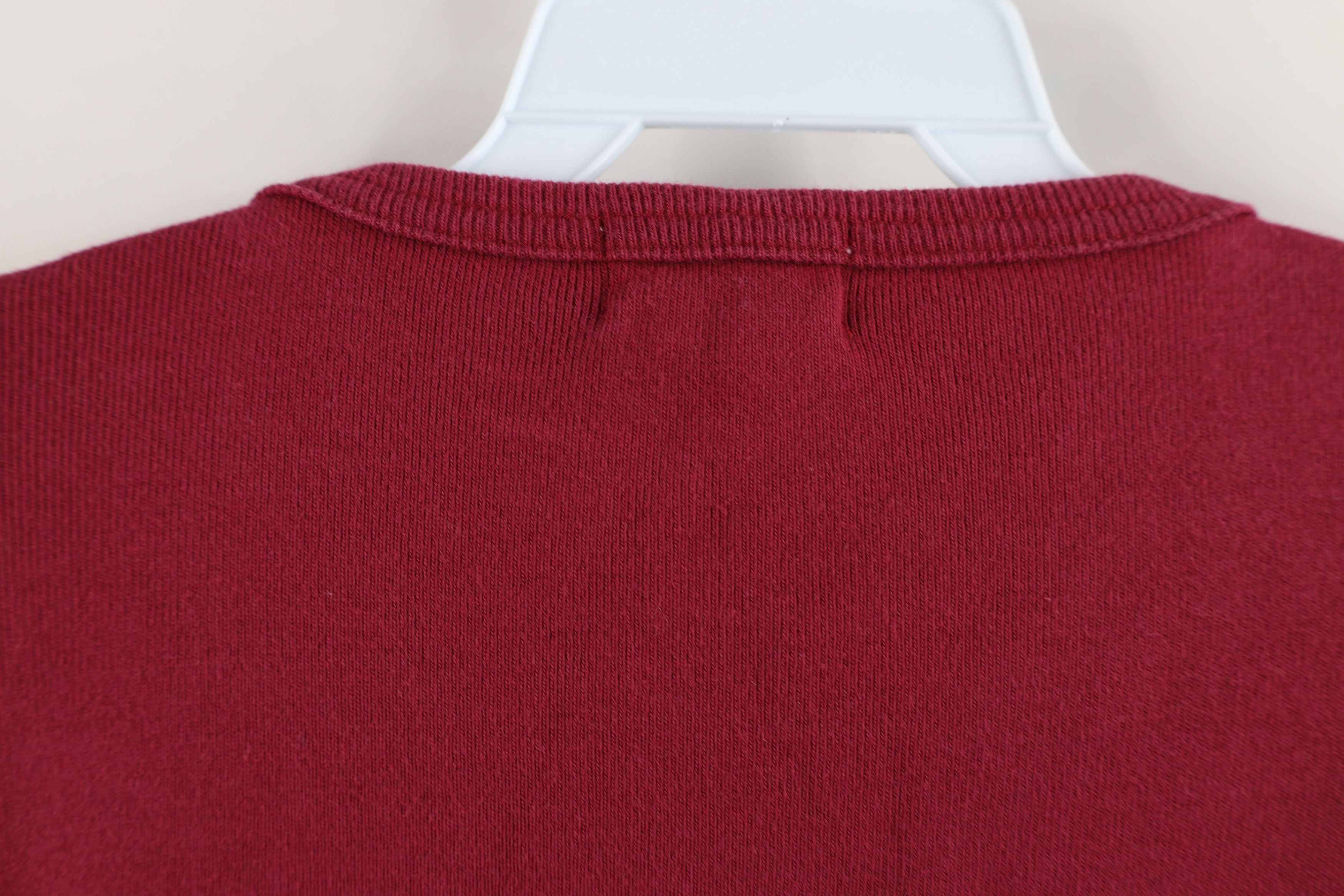 J.Crew × Vintage Vintage 90s J Crew Ribbed Knit Long Sleeve Henley T-Shirt Size US XL / EU 56 / 4 - 10 Thumbnail