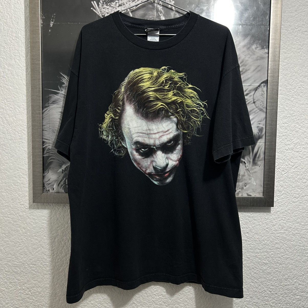 DC Comics THE DARK KNIGHT JOKER BIG FACE PROMO MOVIE SHIRT Size US XL / EU 56 / 4 - 1 Thumbnail
