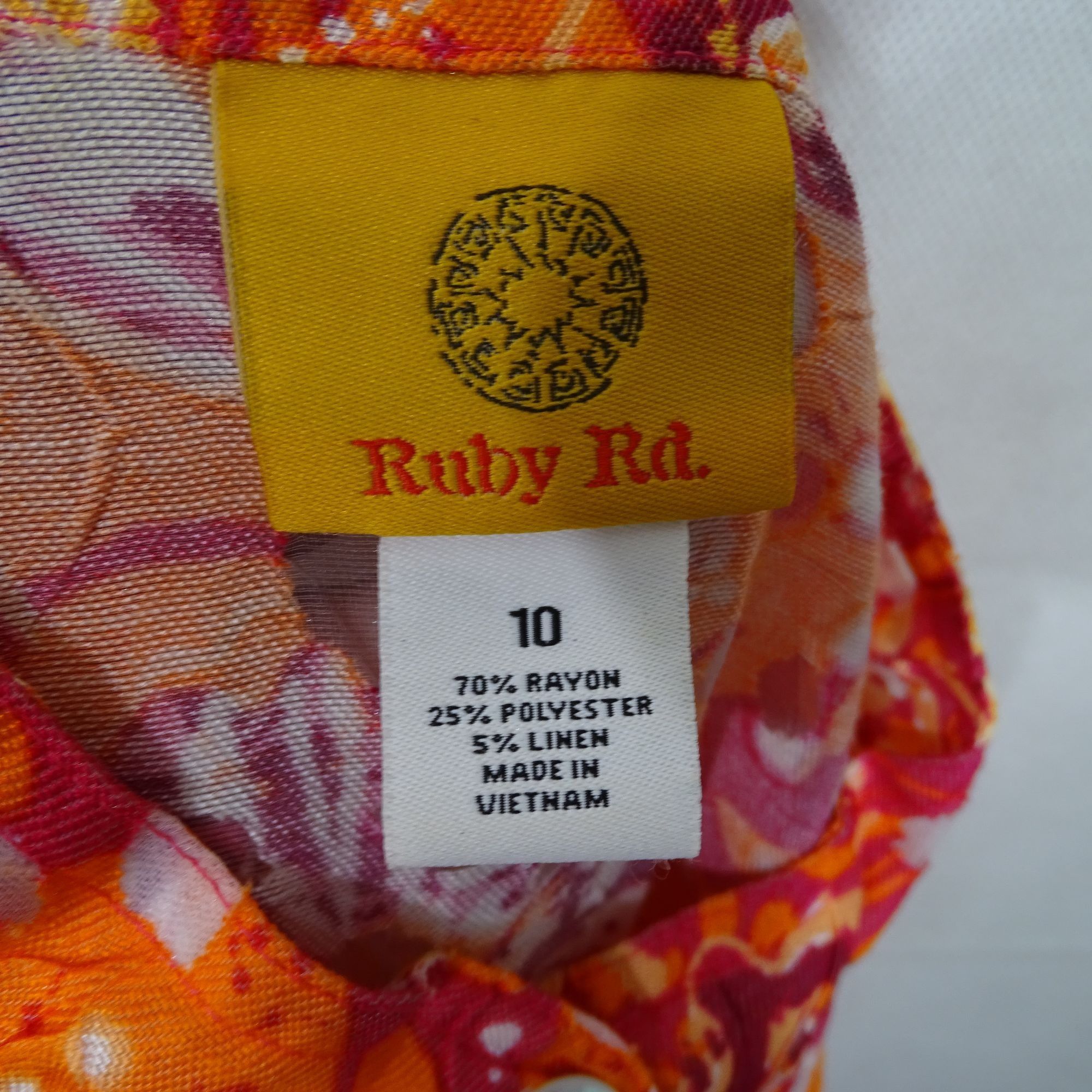 Other Ruby Rd Floral Button Up Burnout Jacket Shacket Size 10 Oran Size L / US 10 / IT 46 - 6 Thumbnail