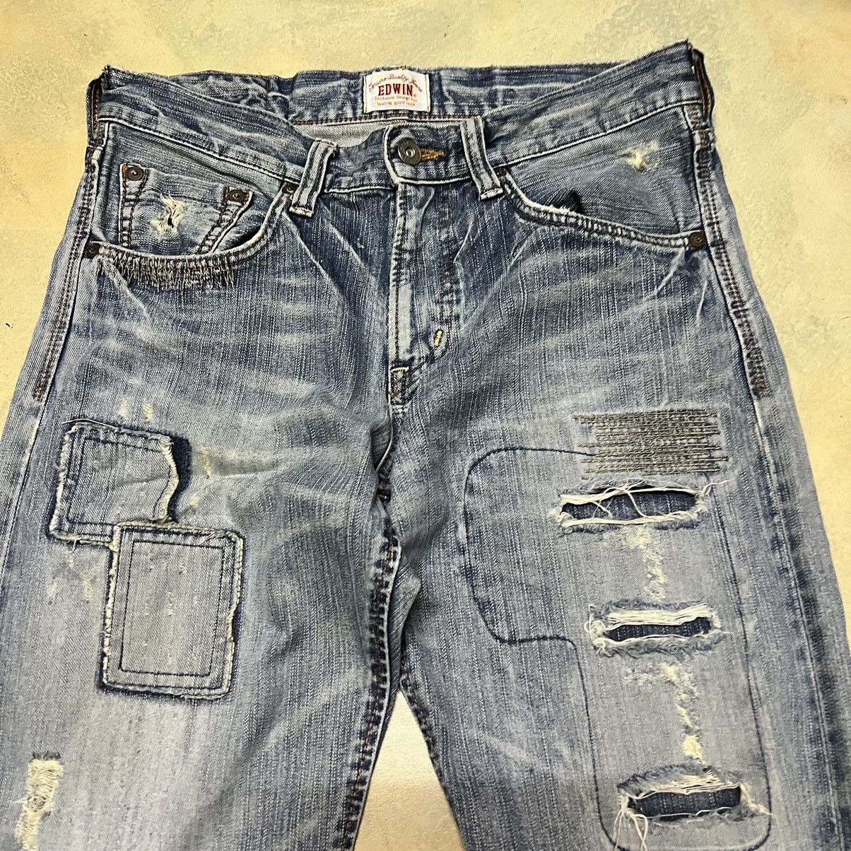 Edwin Edwin Exclusive Vintage Distressed Style Denim Jeans Size US 30 / EU 46 - 3 Thumbnail