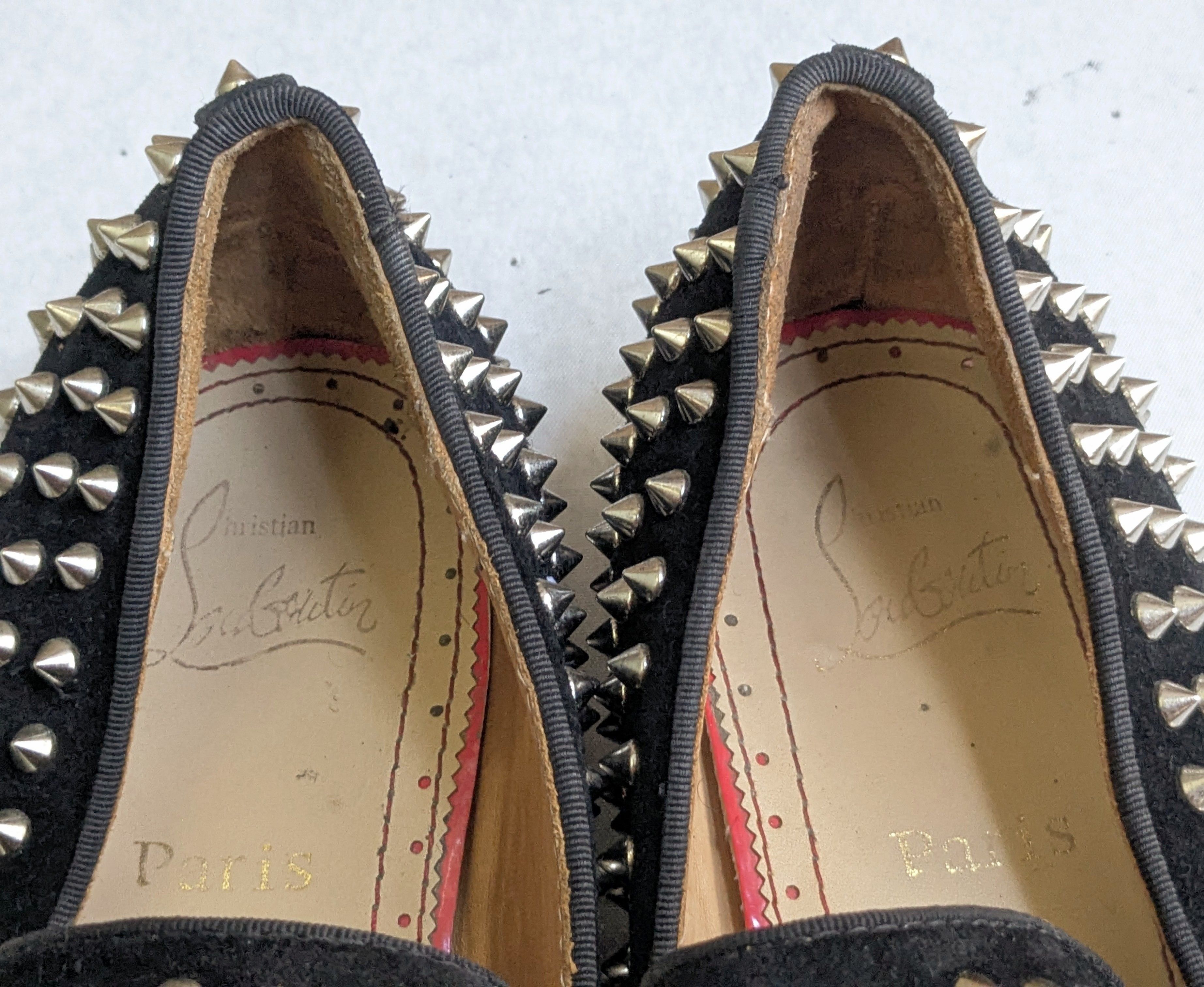 Christian Louboutin Christian Louboutin Spike Loafers Black 9 42 Size US 9 / EU 42 - 3 Thumbnail