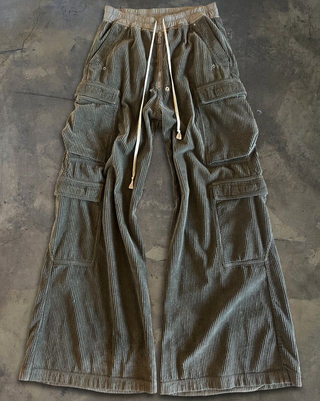Rick Owens RICK OWENS DRKSHDW FW2023 HEAVY CORDUROY CARGO BELLAS Size US 34 / EU 50 - 1 Thumbnail