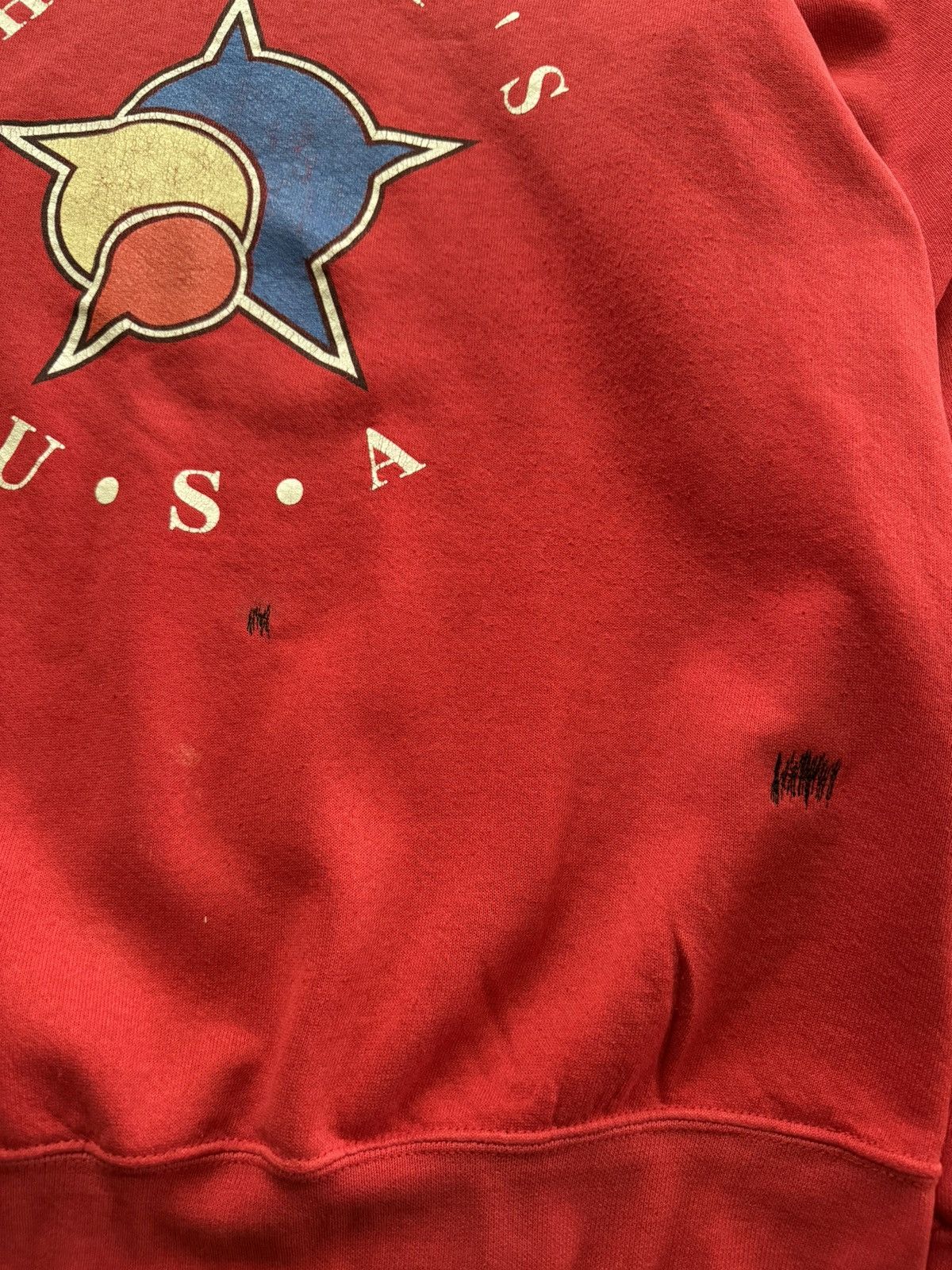 Shorty's Skateboards × Spitfire × Vintage Vintage 90s Shorty’s Skateboarding USA Faded Red Sweatshirt Size US L / EU 52-54 / 3 - 7 Thumbnail