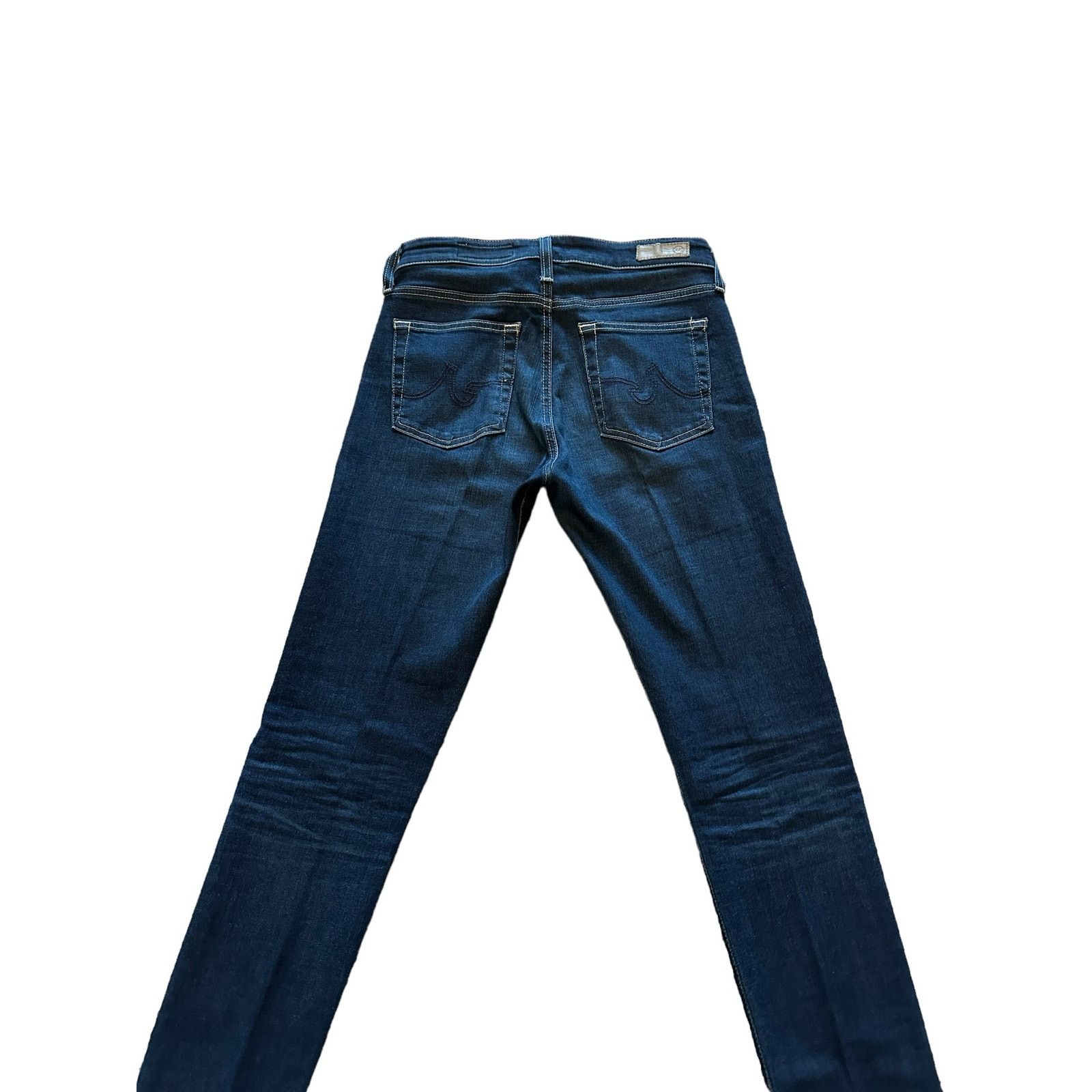 AG Adriano Goldschmied AG 27 The Farrah High Rise Skinny Ankle Dark Wash Blue Jeans Size 27" / US 4 / IT 40 - 12 Thumbnail