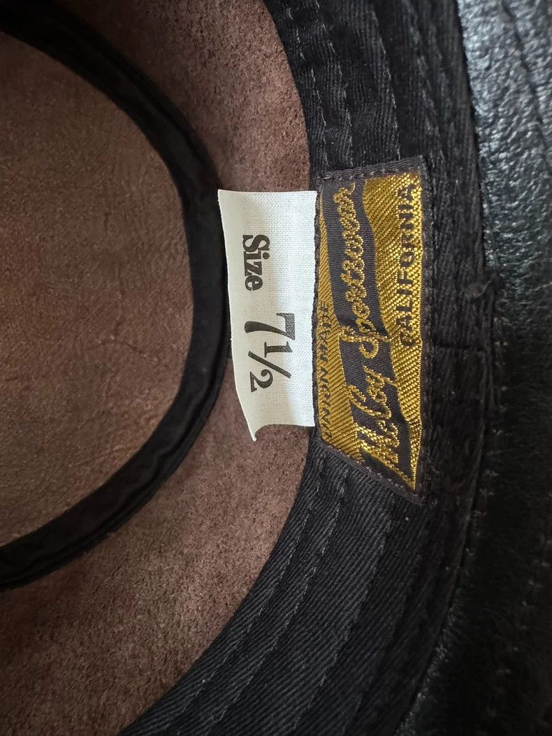 The Real McCoy's The Real McCoys Hat Leather Cap Size ONE SIZE - 8 Thumbnail