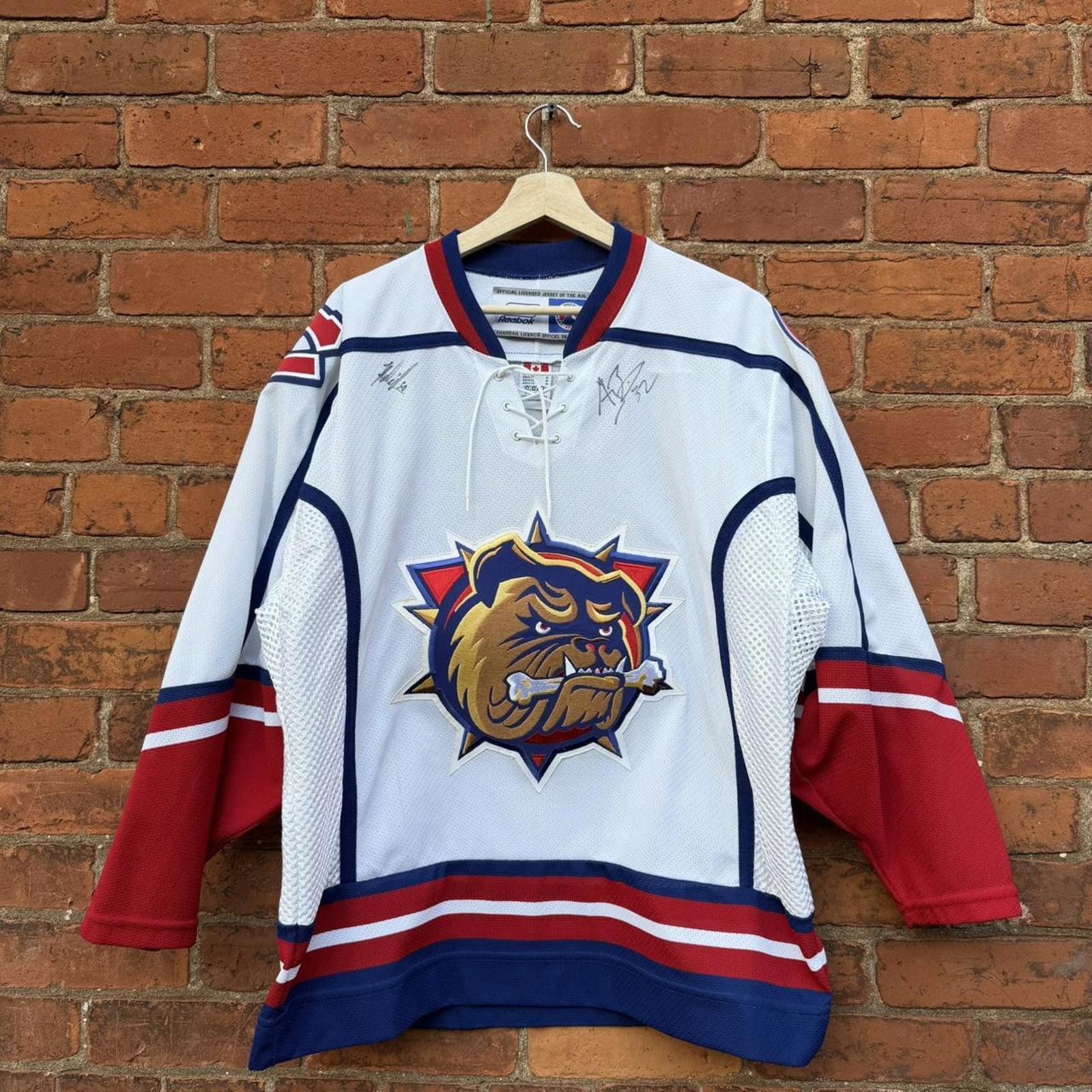 Reebok Vintage Hamilton bulldogs autographed jersey M reebok 00s Size US M / EU 48-50 / 2 - 1 Thumbnail