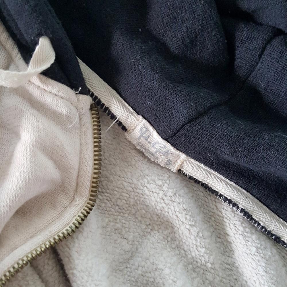 Designer Black Cream Melville Hooded Zip Up Size ONE SIZE - 3 Thumbnail