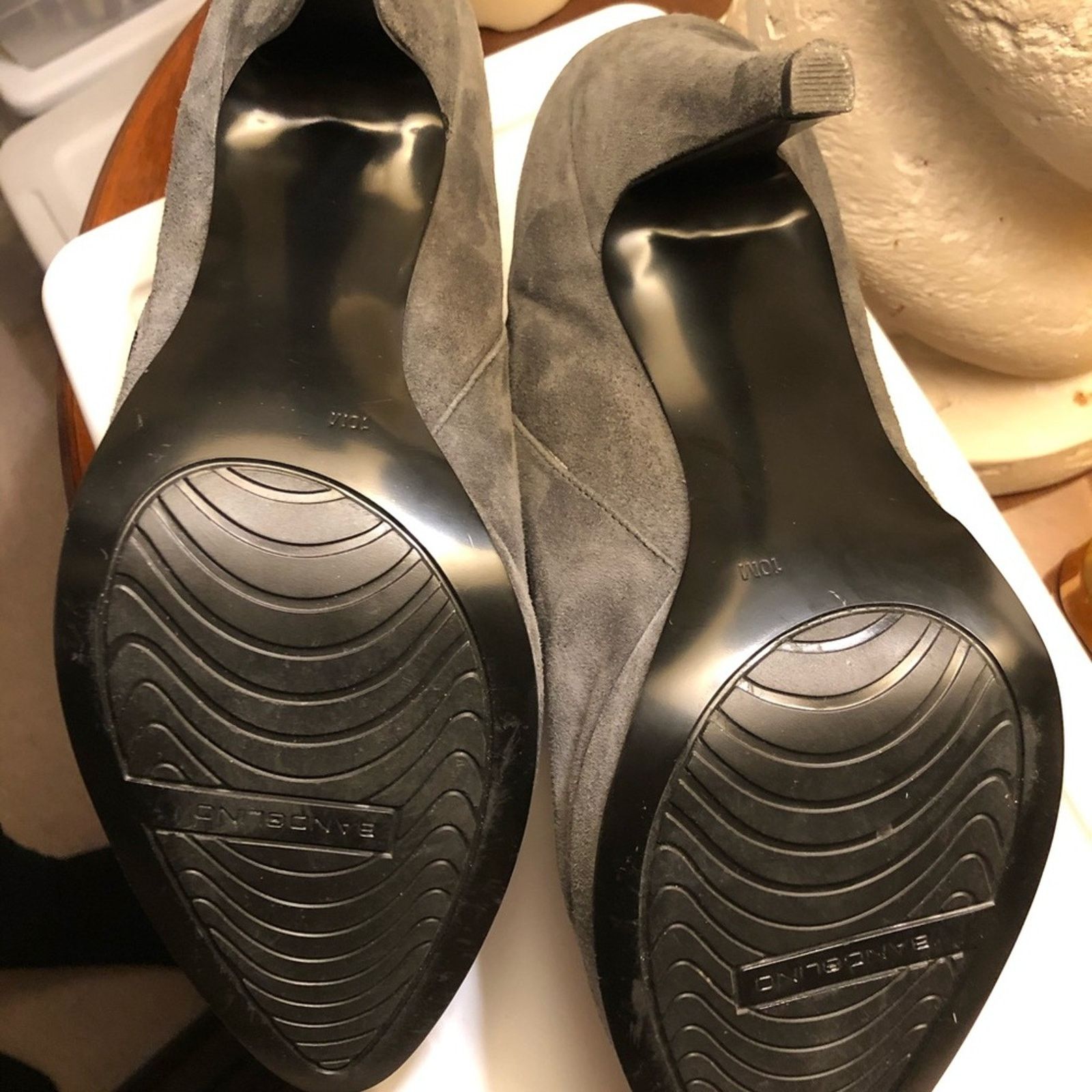 Other BANDILINO Grey Suede Platform Booties w/ zipper Size US 10 / IT 40 - 5 Thumbnail