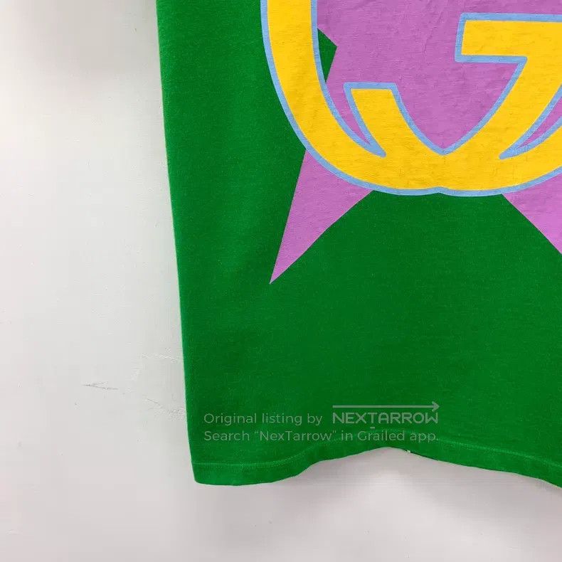 Gucci Gucci 22 Love Parade green five-pointed star logo printed Size XS / US 0-2 / IT 36-38 - 4 Thumbnail