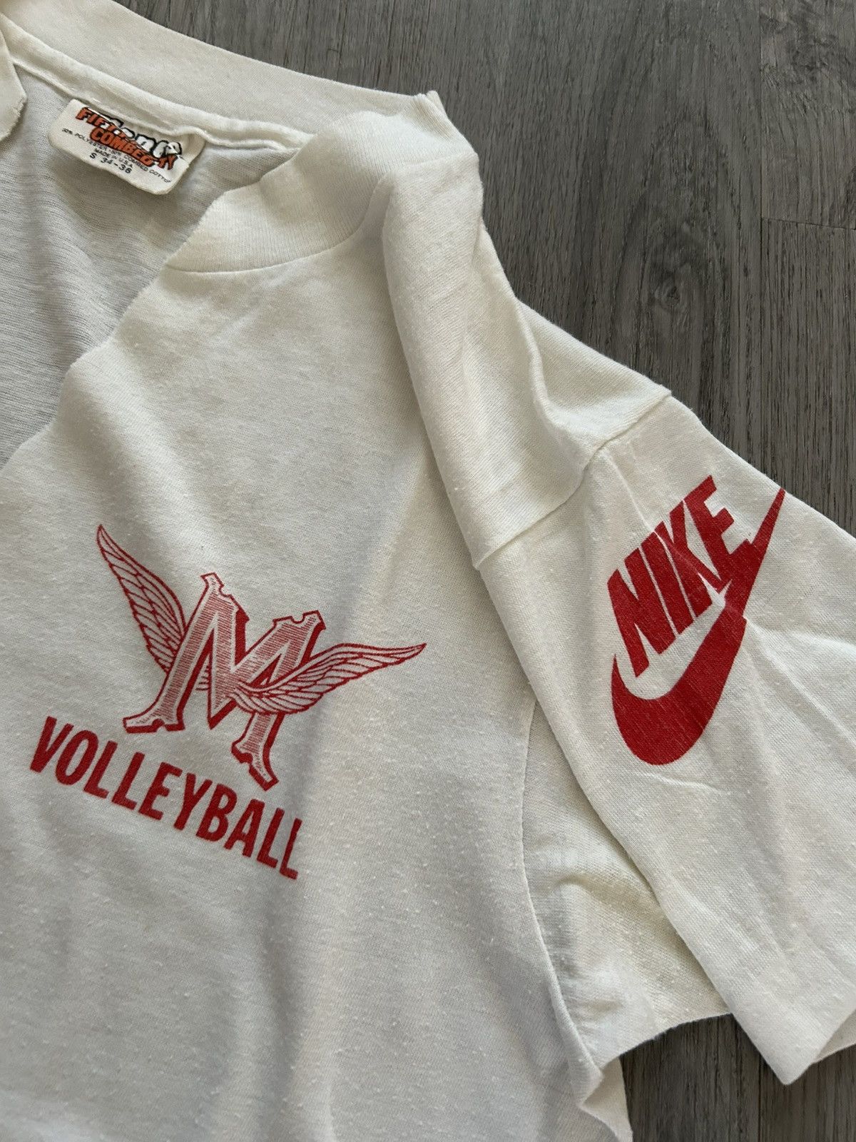 Nike Rare True vintage 70s/80s Nike USA Volleyball white tee Size S / US 4 / IT 40 - 2 Thumbnail