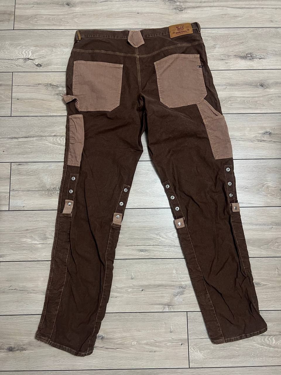 Diesel Diesel Double Knee Painters Brown Jeans D-Franky Jogg Size US 43 - 7 Thumbnail