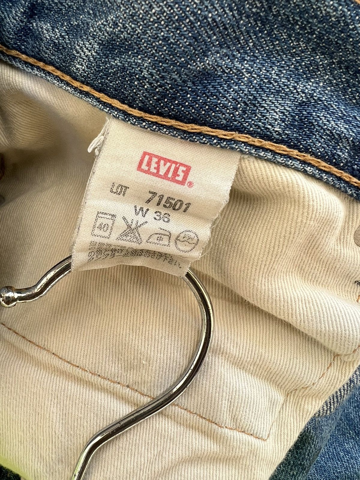 Levi's Vintage Clothing Dirty Mud 2005 LVC Levi’s 501 Big E Rip Denim Selvedge Jeans Size US 35 - 23 Thumbnail