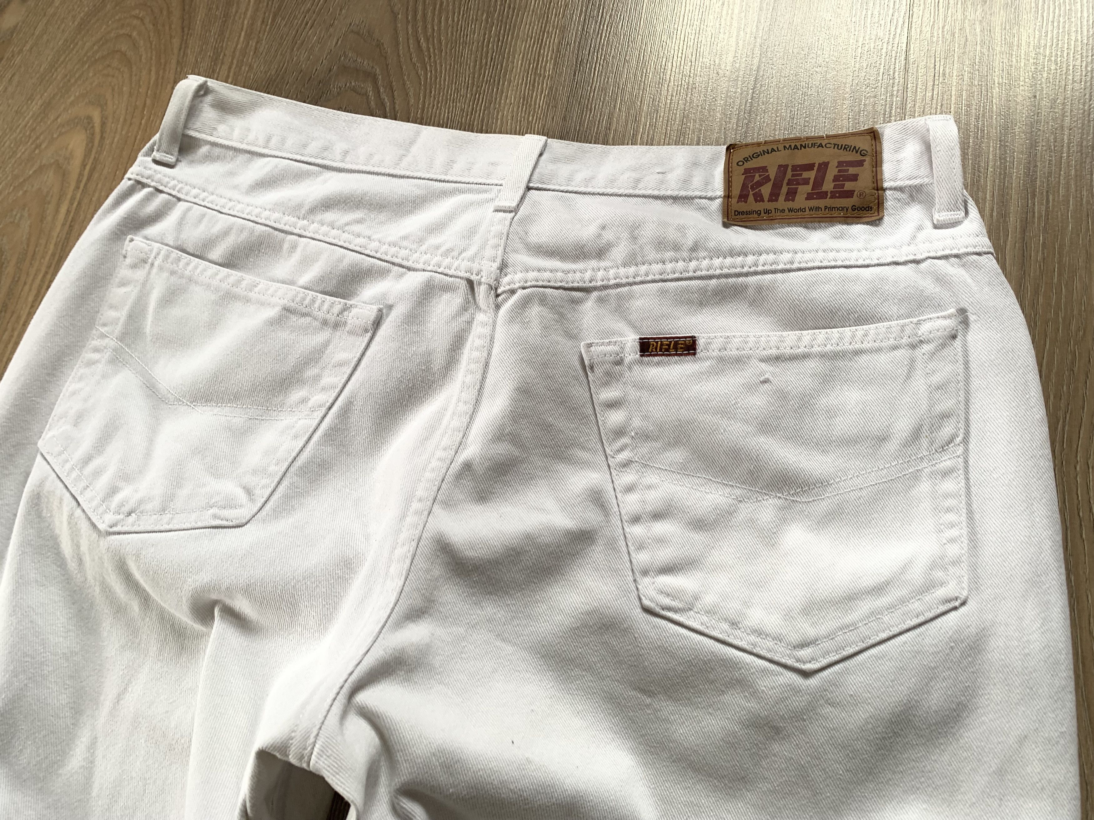 RIFLE × Vintage Rifle Rare White Vintage Jeans Size US 38 / EU 54 - 5 Thumbnail