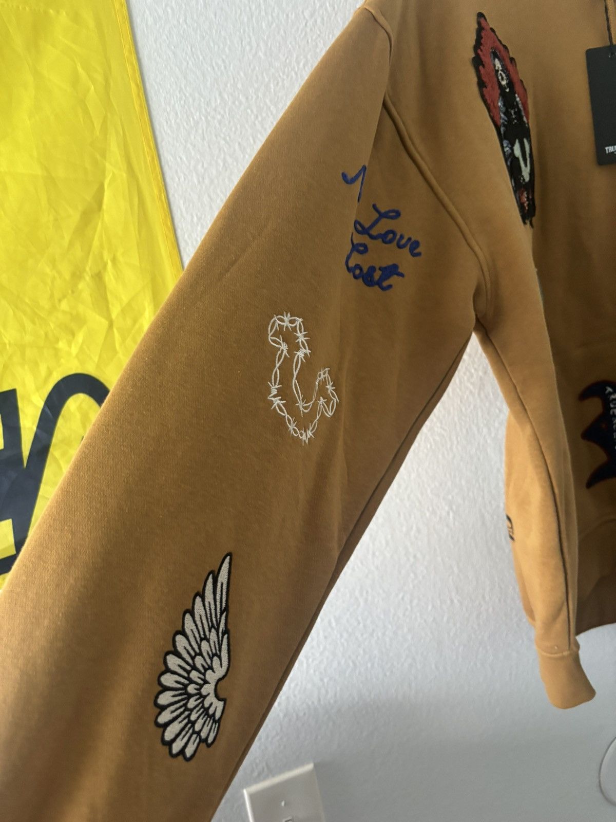 True Religion Patch Hoodie Embro In Caramel Size US M / EU 48-50 / 2 - 6 Thumbnail