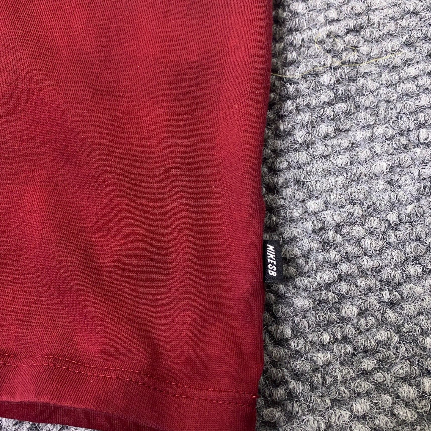 Nike Nike SB Shirt Women L Red Dri-Fit Plaid Pocket Short Sleeve Crew Neck Pullover Cotton Polyester Skateboarding Casual Activewear Size L / US 10 / IT 46 - 3 Thumbnail