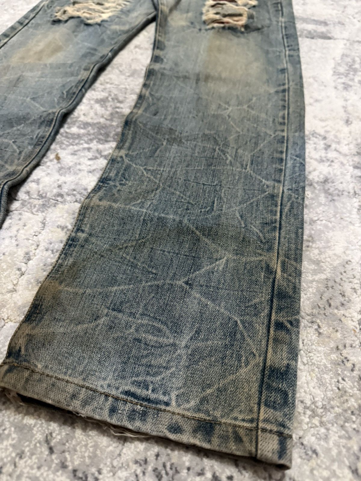 Hysteric Glamour Hysteric Glamour Style Studded Distressed Double Waist Jeans Size US 30 / EU 46 - 12 Thumbnail