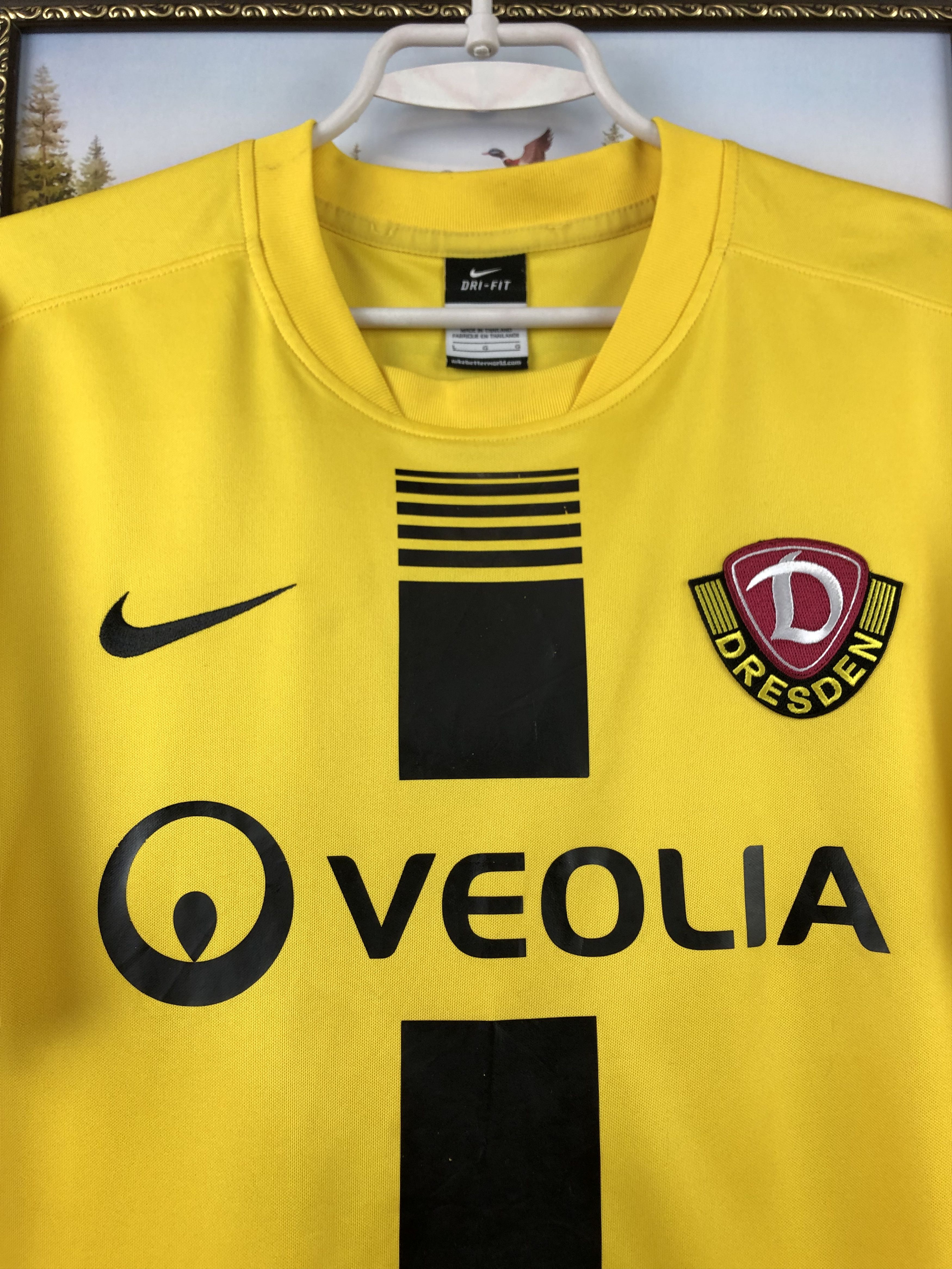 Nike Dynamo Dresden shirt Soccer #25 Koch Jersey Player Issue Size US L / EU 52-54 / 3 - 8 Thumbnail