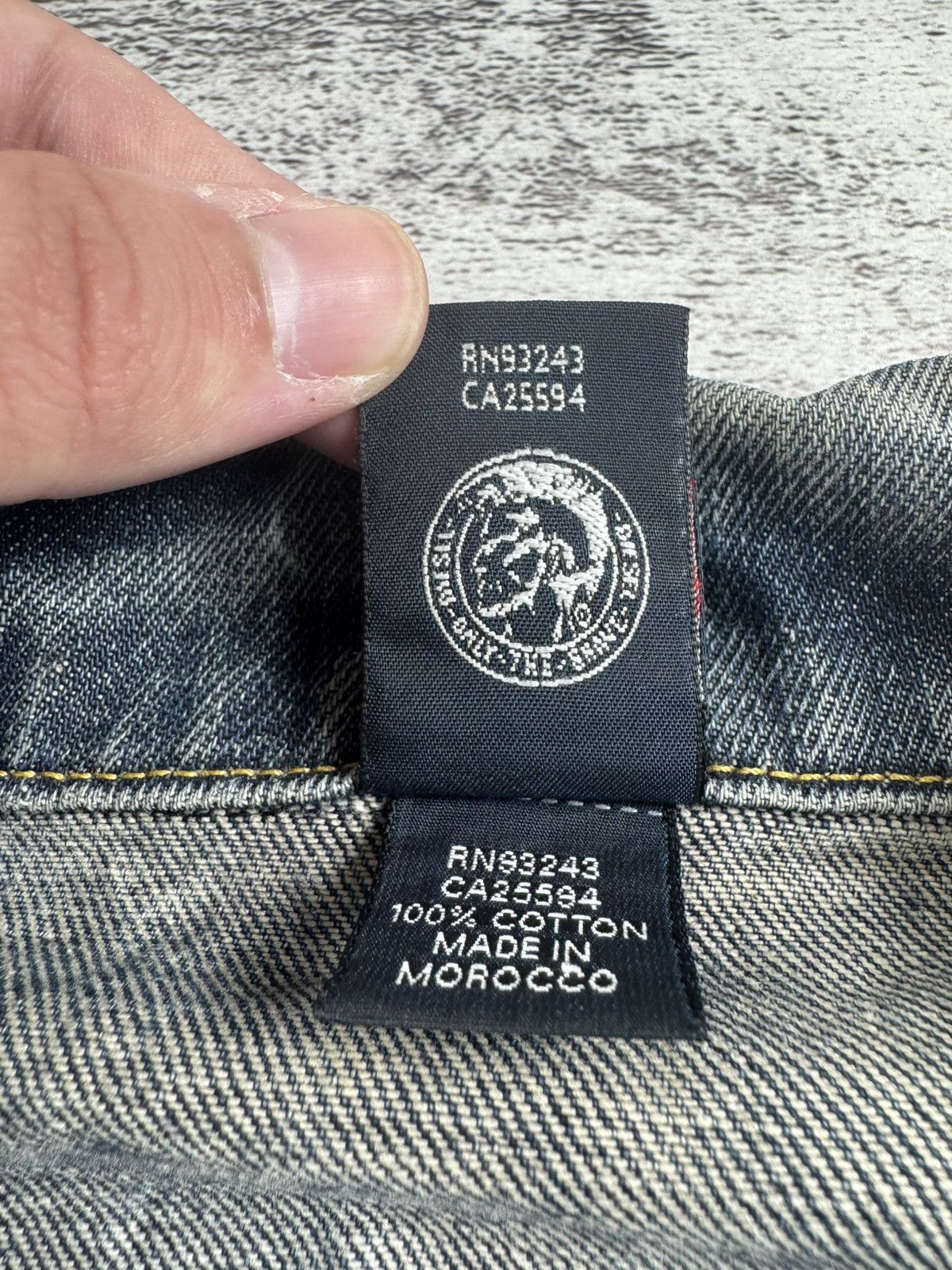Diesel Diesel Custom 1 of 1 Chess Design Blue Men’s Medium Vintage Denim Jeans Jacket Size US M / EU 48-50 / 2 - 13 Thumbnail