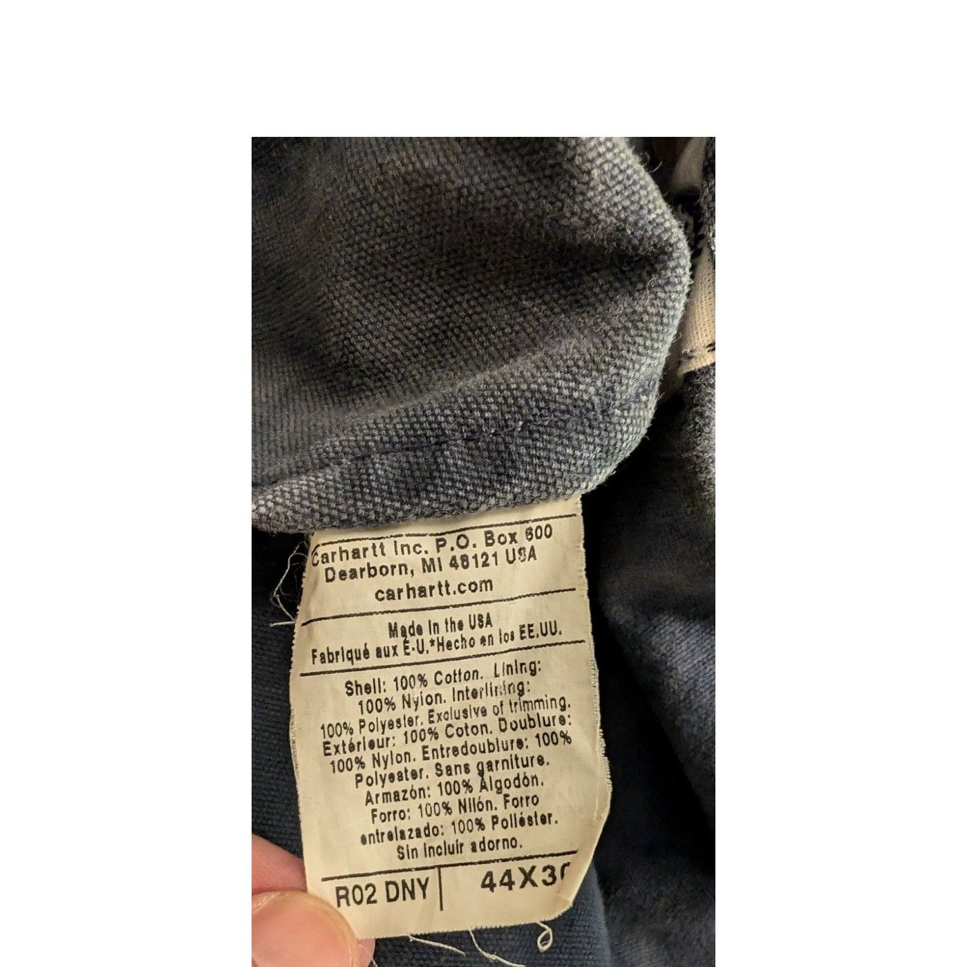 Carhartt Carhartt VTG Overalls Blue Size 44X30 Distressed Made in USA Size US 44 / EU 60 - 6 Thumbnail