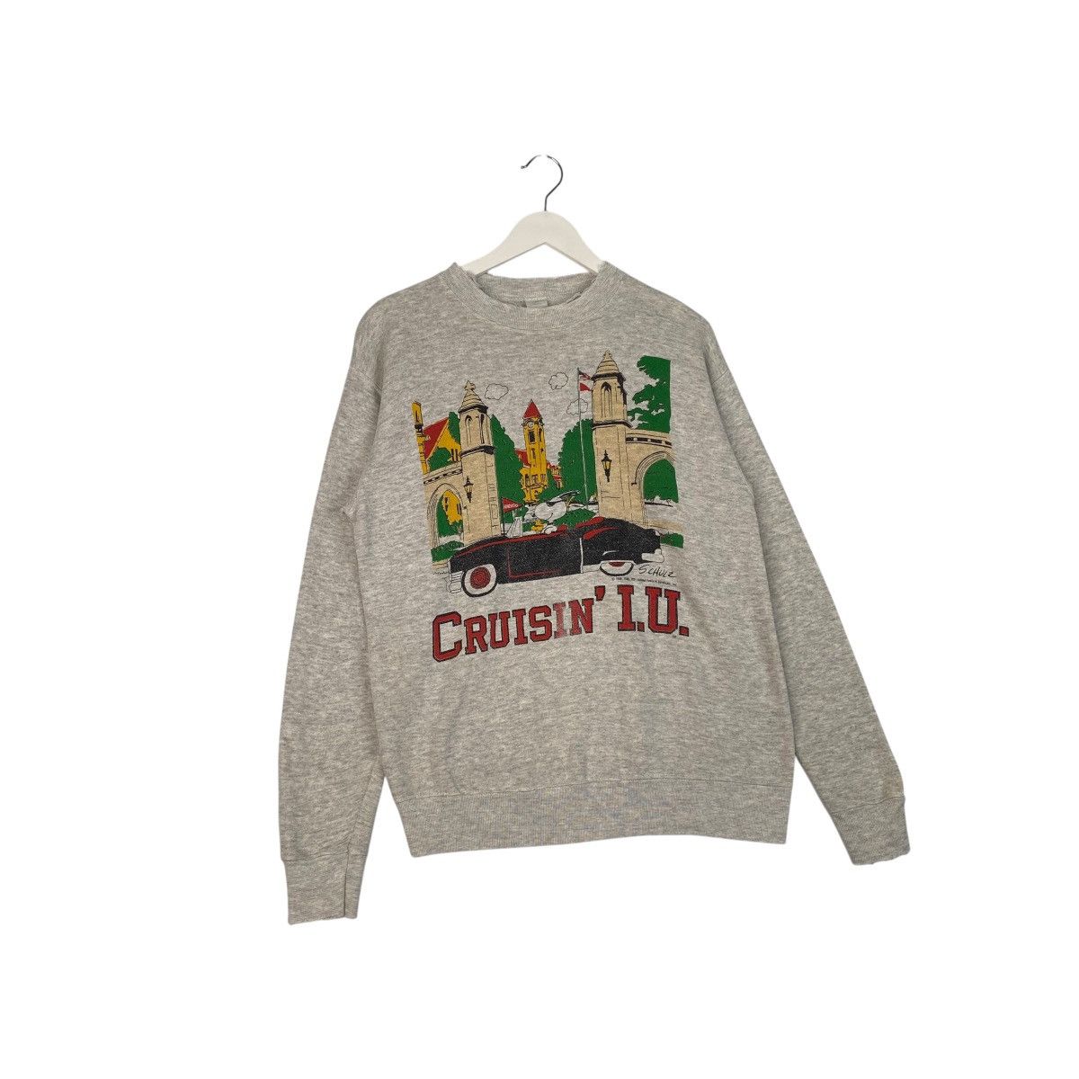 Designer × Vintage Vintage Cruisin’Lu Hoodie Embroidered Sweatshirt Gray Size US L / EU 52-54 / 3 - 3 Thumbnail