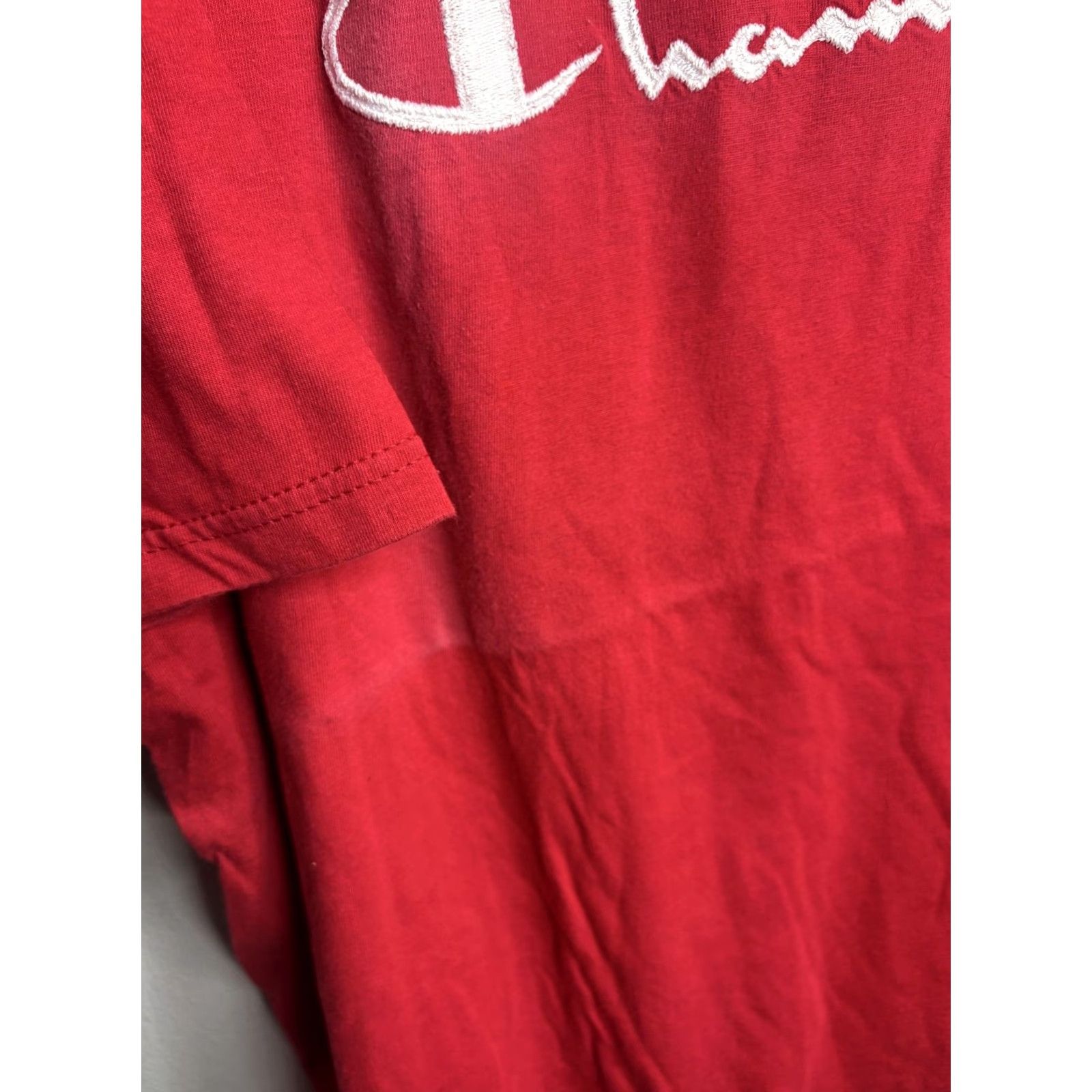 Champion VINTAGE Champion Shirt Mens 2XL Red Spell Out Logo Embroidered Made USA 90s Tee Size US XXL / EU 58 / 5 - 4 Thumbnail