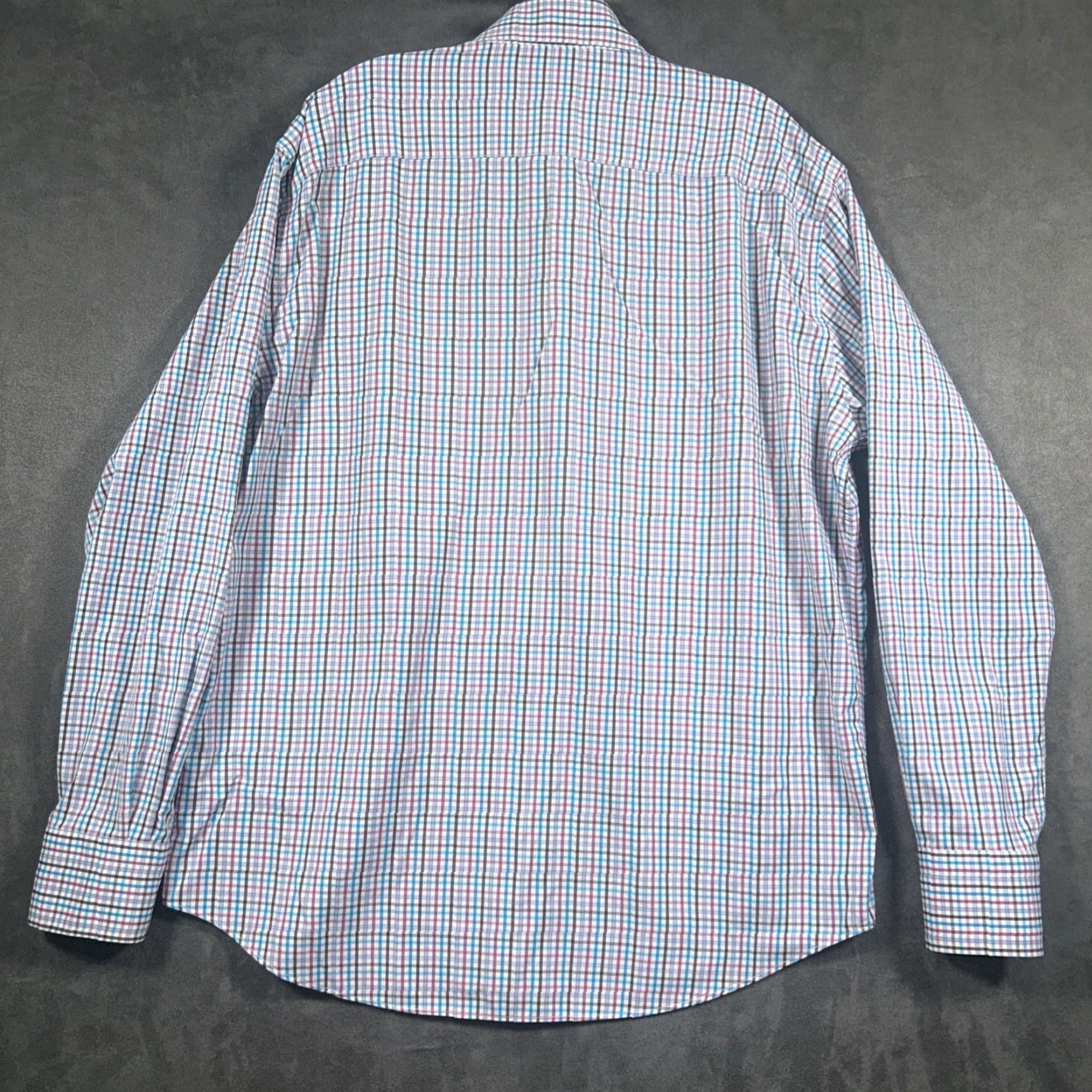 Peter Millar Peter Millar Shirt Mens Long Sleeve Check Button-Down Dress Shirt Performance Size US L / EU 52-54 / 3 - 7 Thumbnail