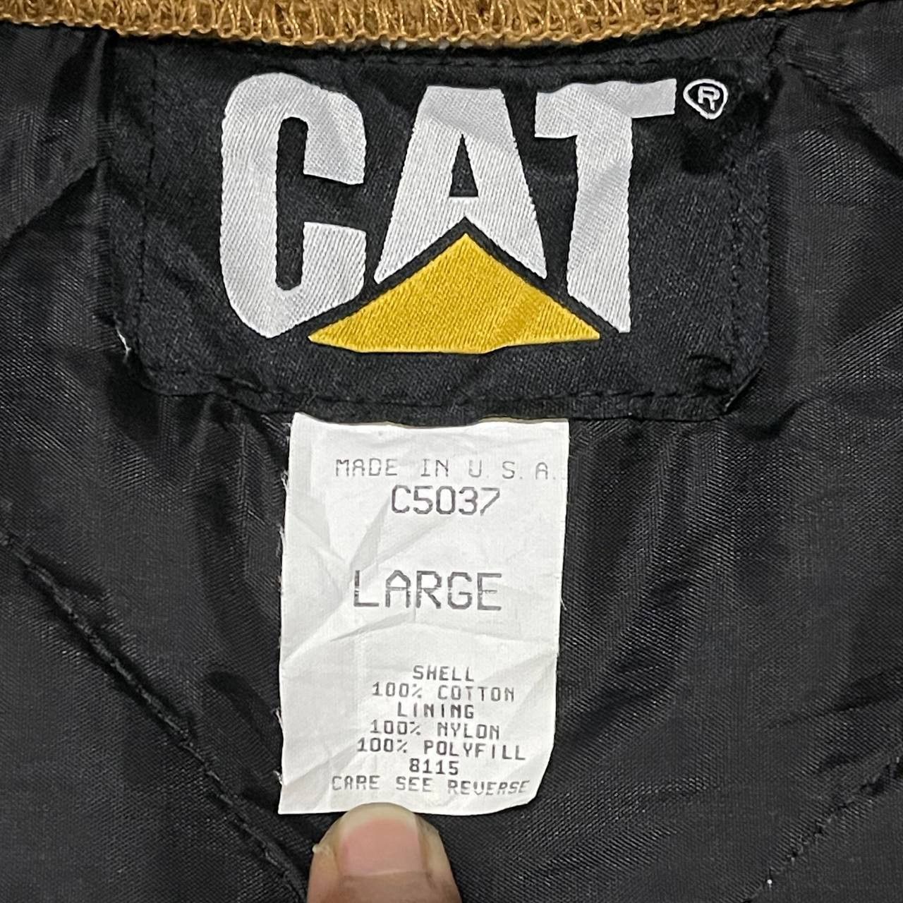 Caterpillar Vintage 80's Caterpillar Cat Duck Chore Vest Size US L / EU 52-54 / 3 - 6 Thumbnail