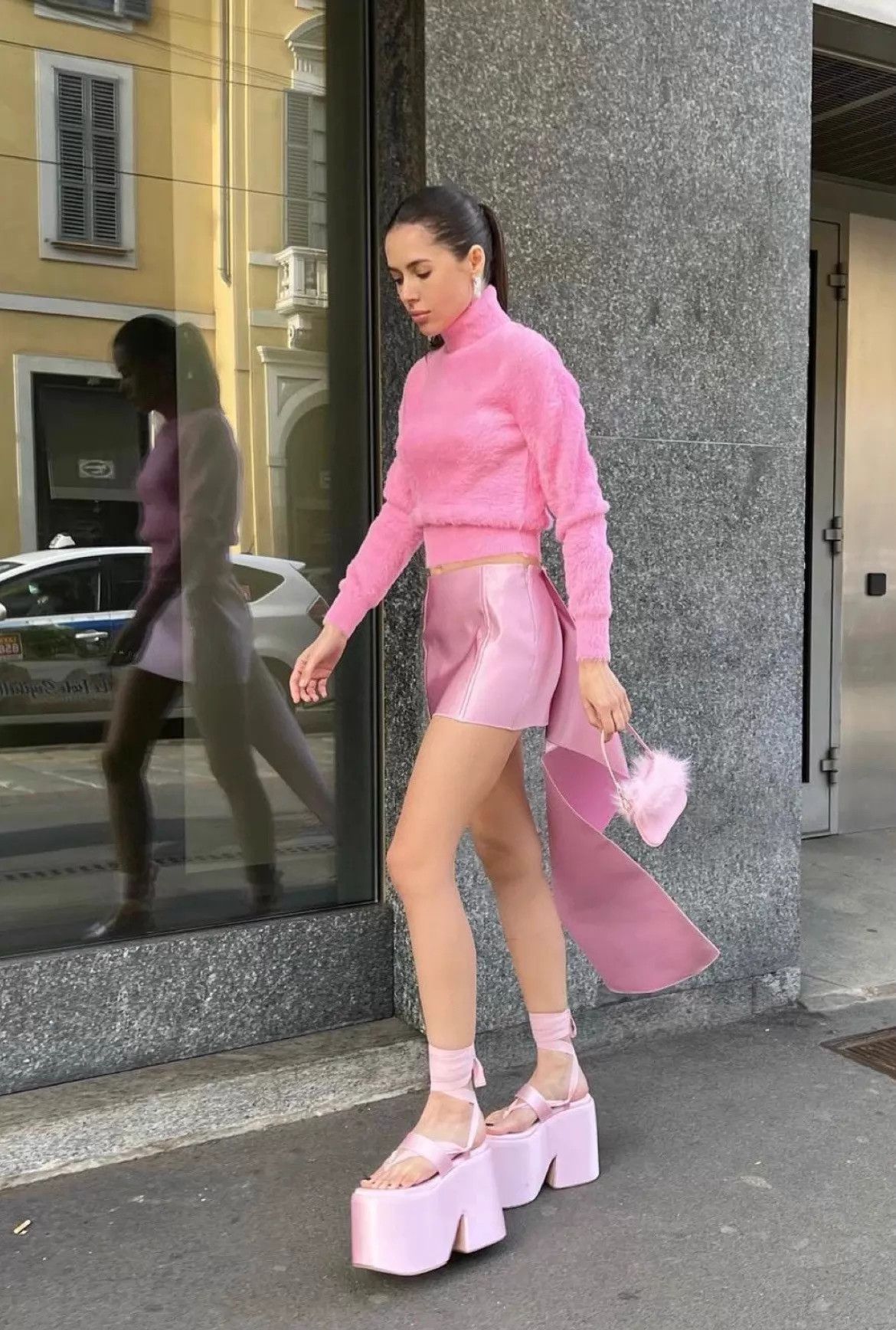 Alexander Wang Alexander Wang pink turtleneck mink top S Size S / US 4 / IT 40 - 7 Thumbnail