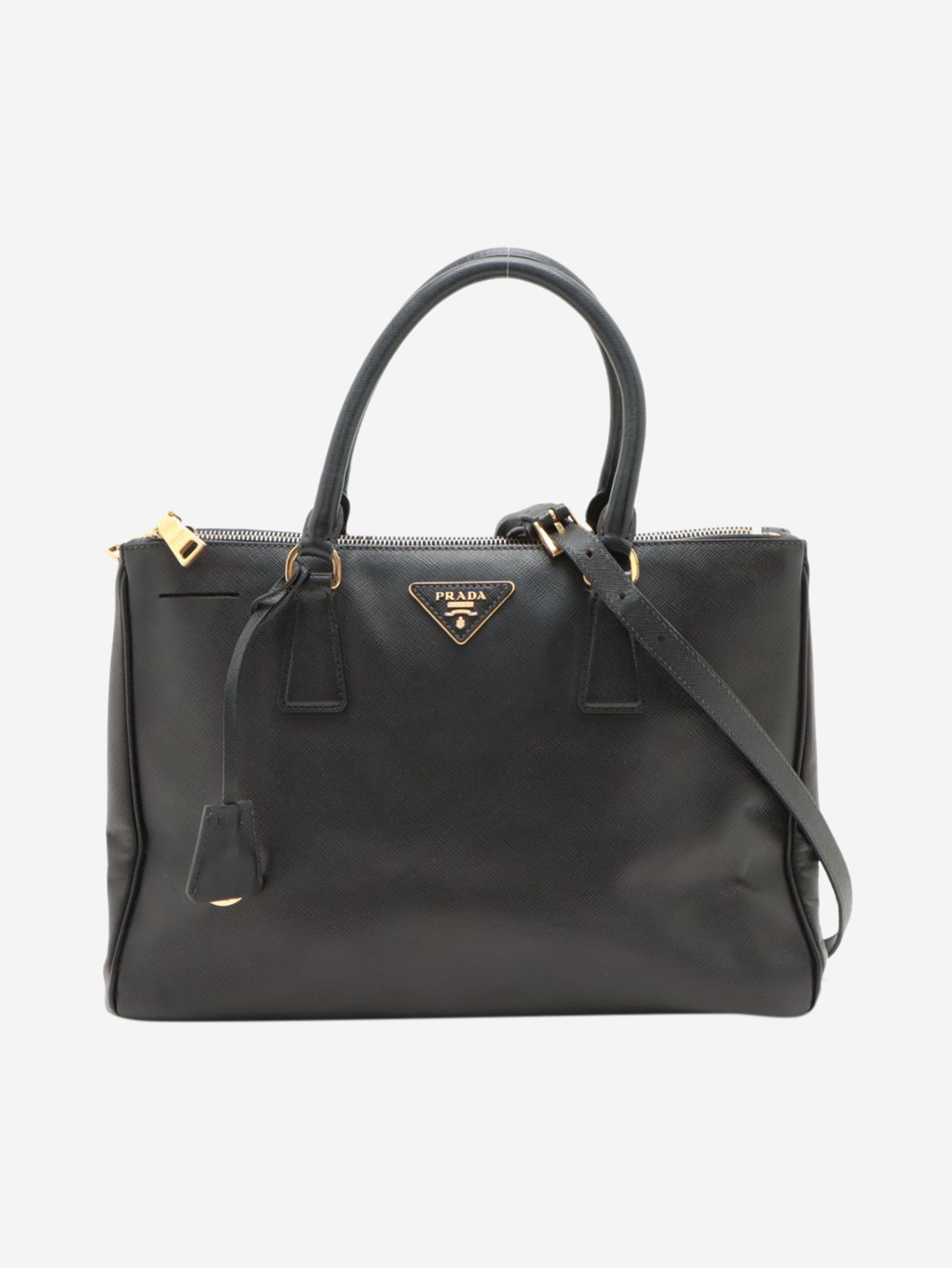 Black Saffiano Galleria 2way bag