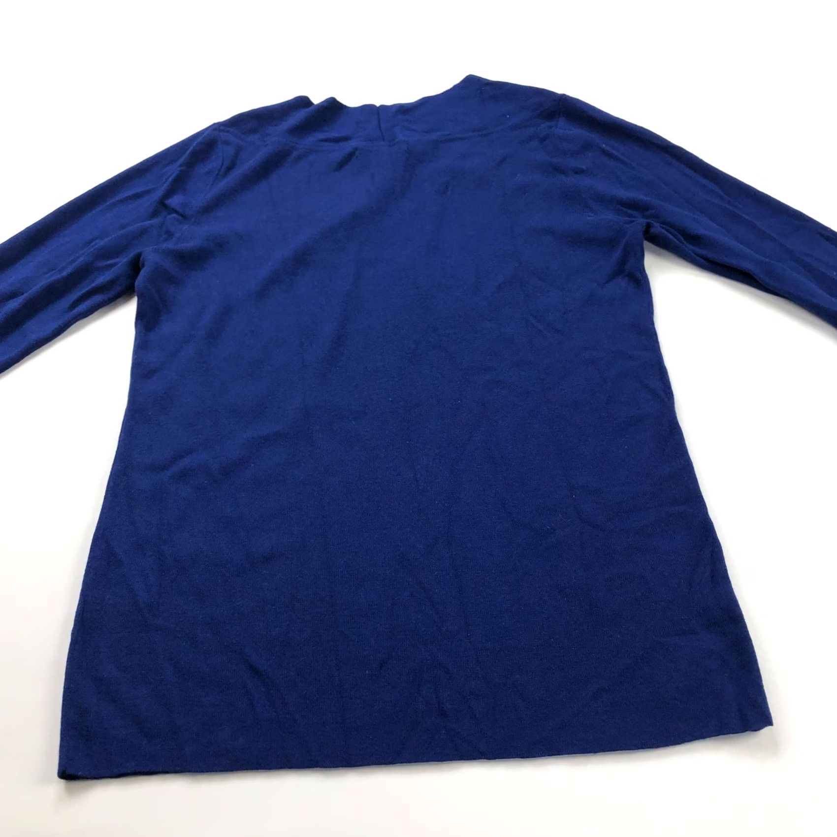 Banana Republic Banana Republic XL Silk Cotton Full Zip V-Neck Pullover Sweater Blue Womens Size XL / US 12-14 / IT 48-50 - 6 Thumbnail