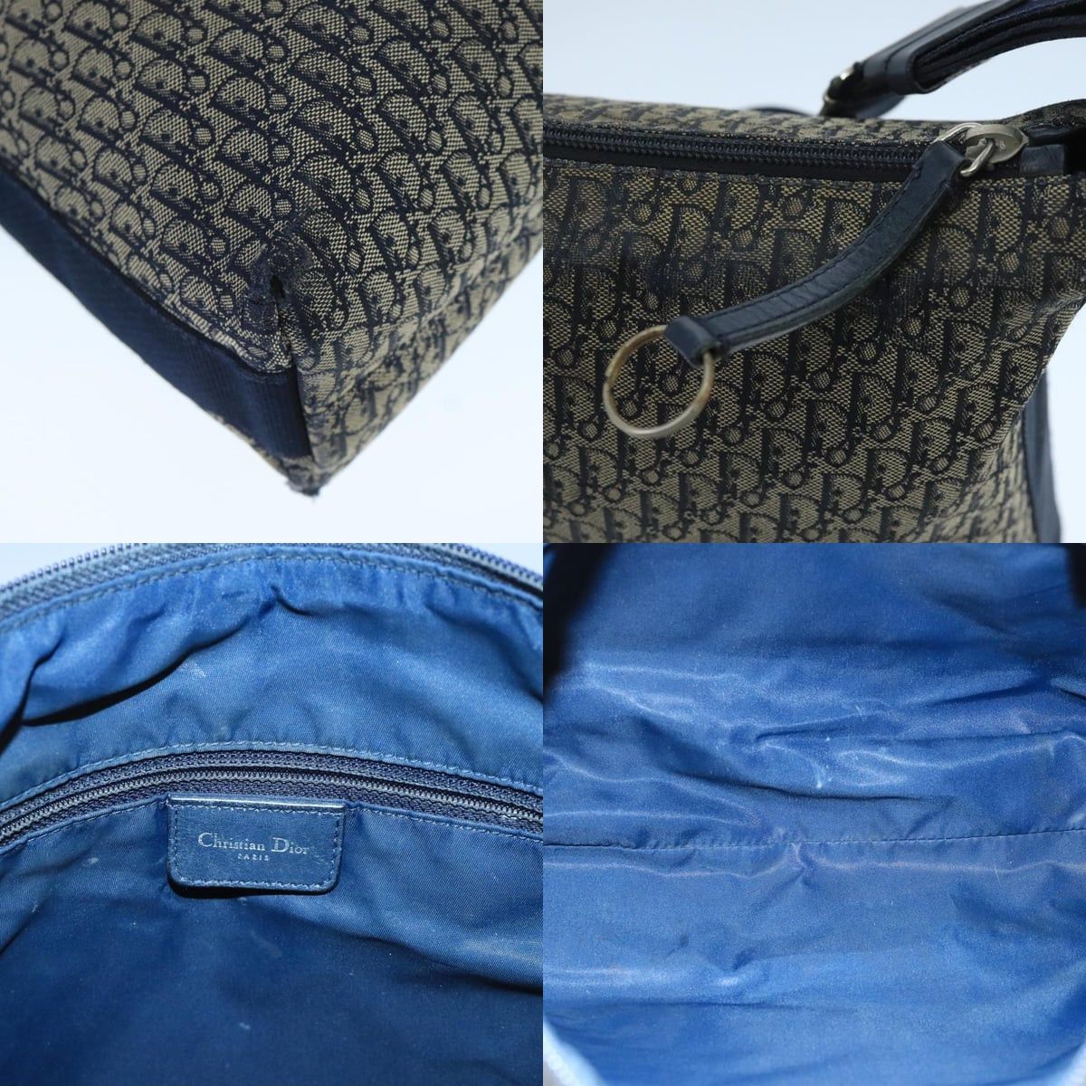 Dior DIOR Trotter Canvas Shoulder Bag Navy Size ONE SIZE - 11 Thumbnail