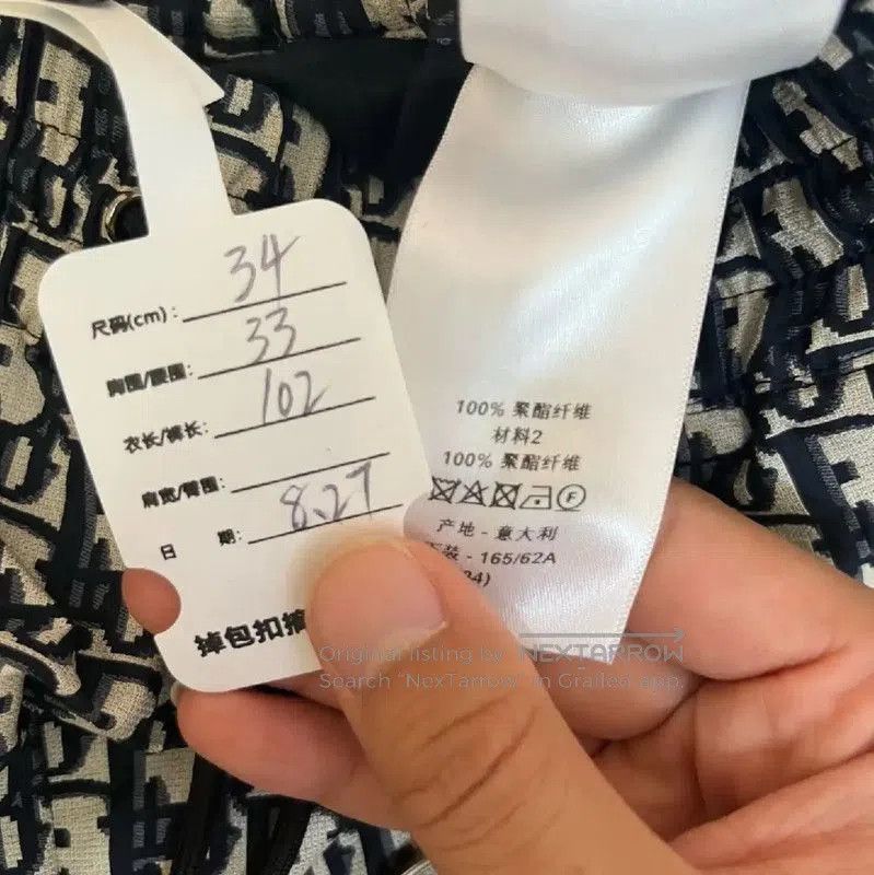 Dior Dior Grey Polyester Casual Pants . Size 22" - 5 Thumbnail