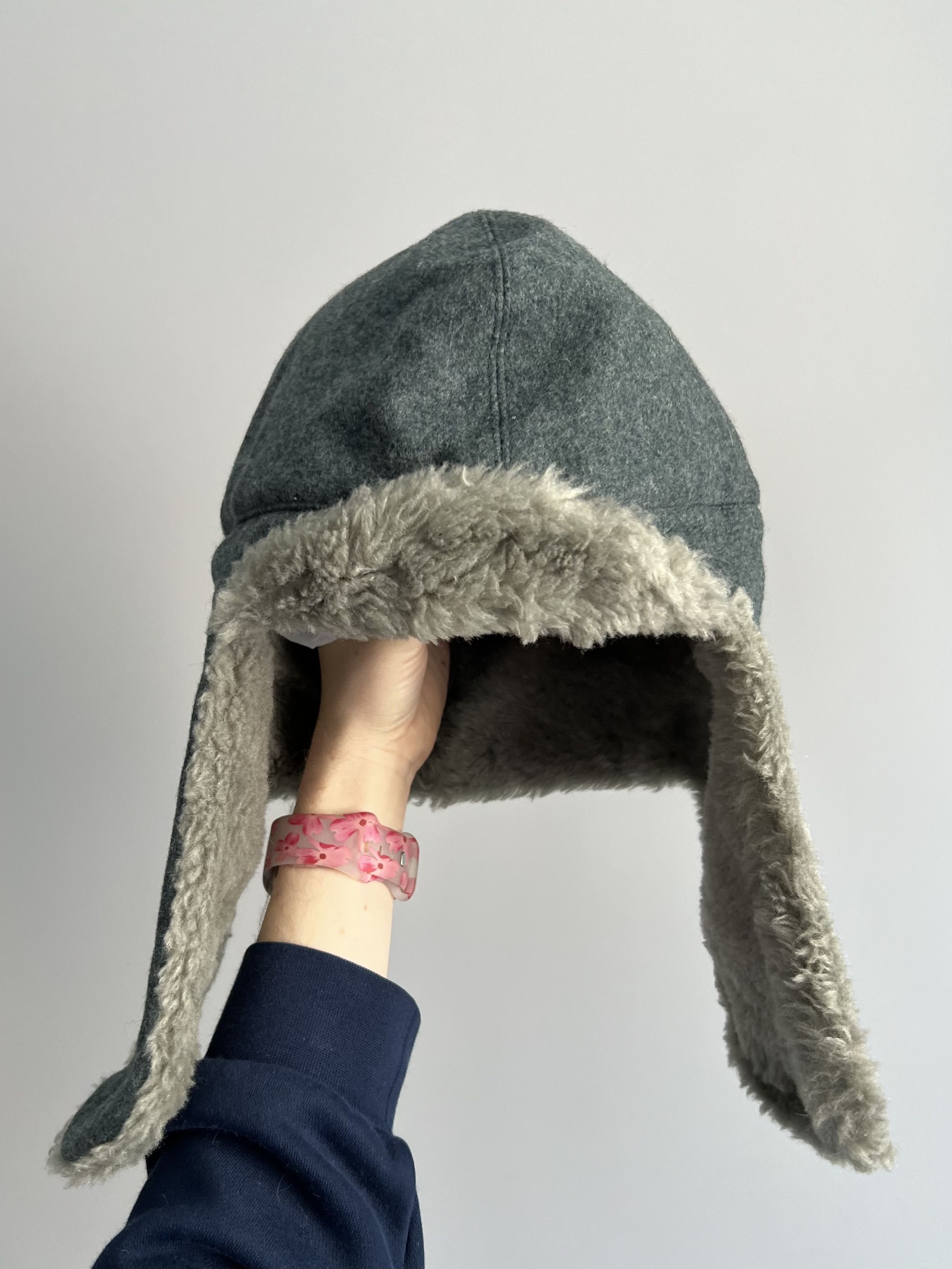 Vintage Vintage 90s Military Ushanka Trapper Hat German Army Size ONE SIZE - 2 Thumbnail