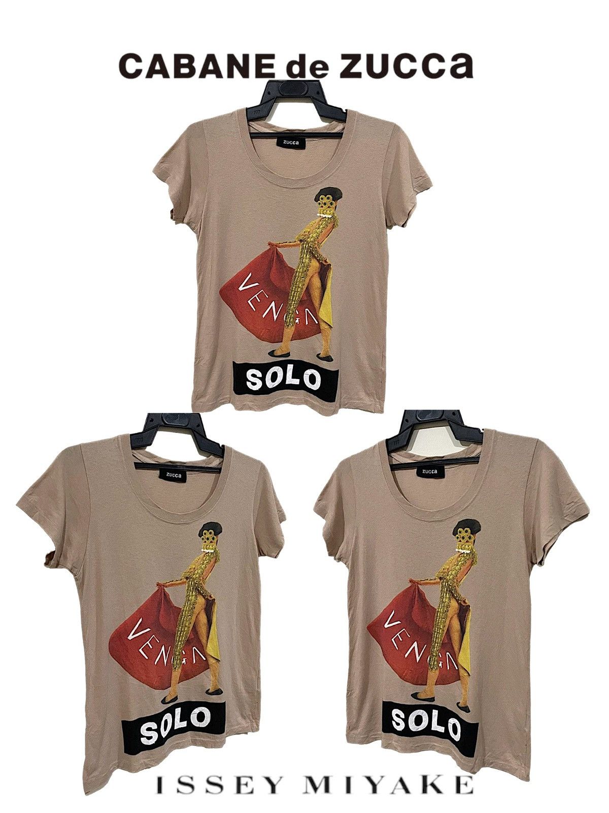 CABANE de ZUCCa Vintage 90s Issey Miyake Zucca El Matador Single Stitch Tee Size S / US 4 / IT 40 - 2 Thumbnail