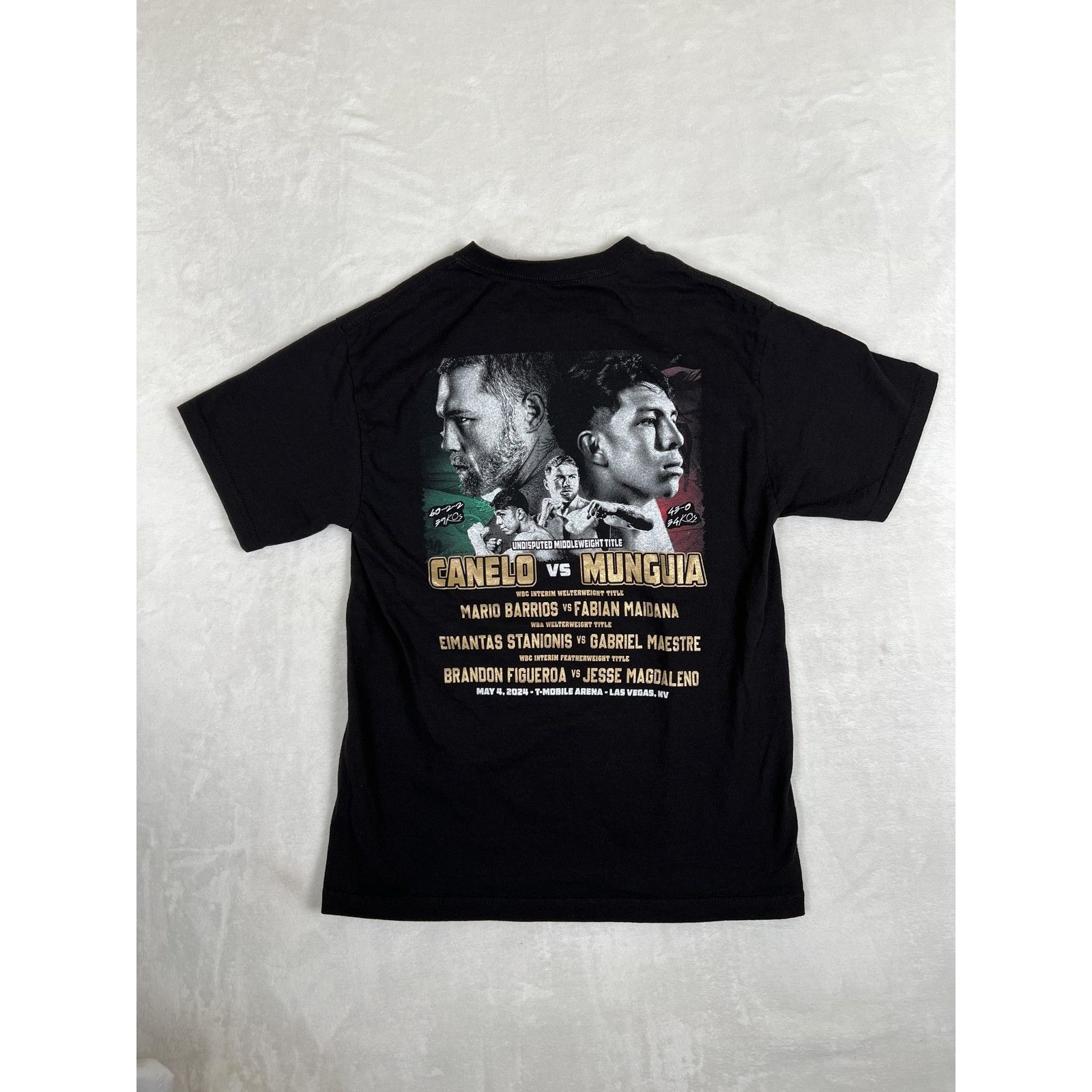 American Apparel Canelo vs Munguia Shirt Mens Small Boxing T-Shirt Undisputed Size US S / EU 44-46 / 1 - 7 Thumbnail