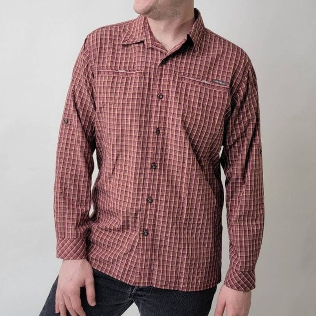Eddie Bauer Eddie Bauer Lightweight Fishing Plaid Button Down - M Size US M / EU 48-50 / 2 - 1 Thumbnail