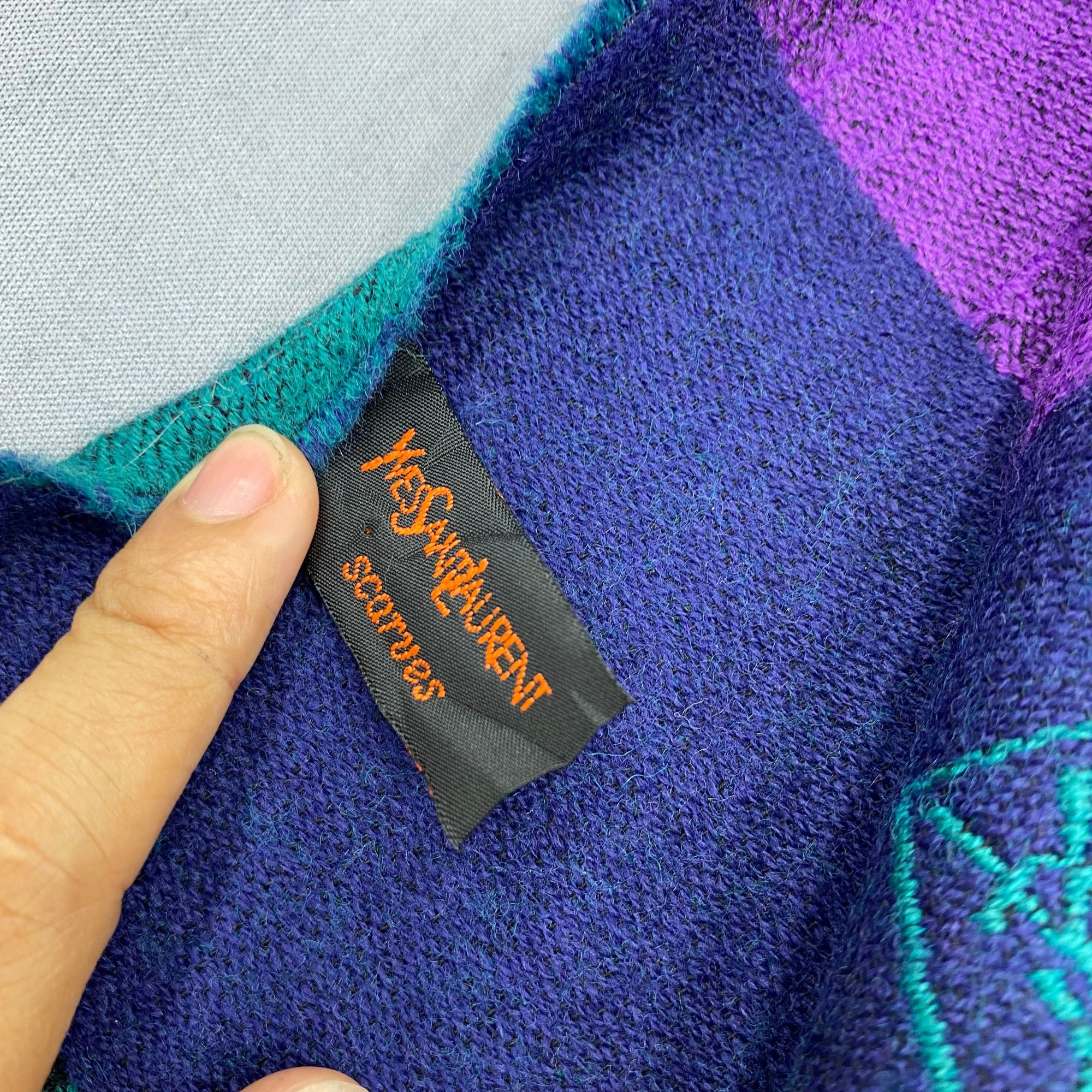 Yves Saint Laurent Vintage Yves Saint Laurent Scarf Muffler YSL Wool Scarves Size ONE SIZE - 7 Thumbnail