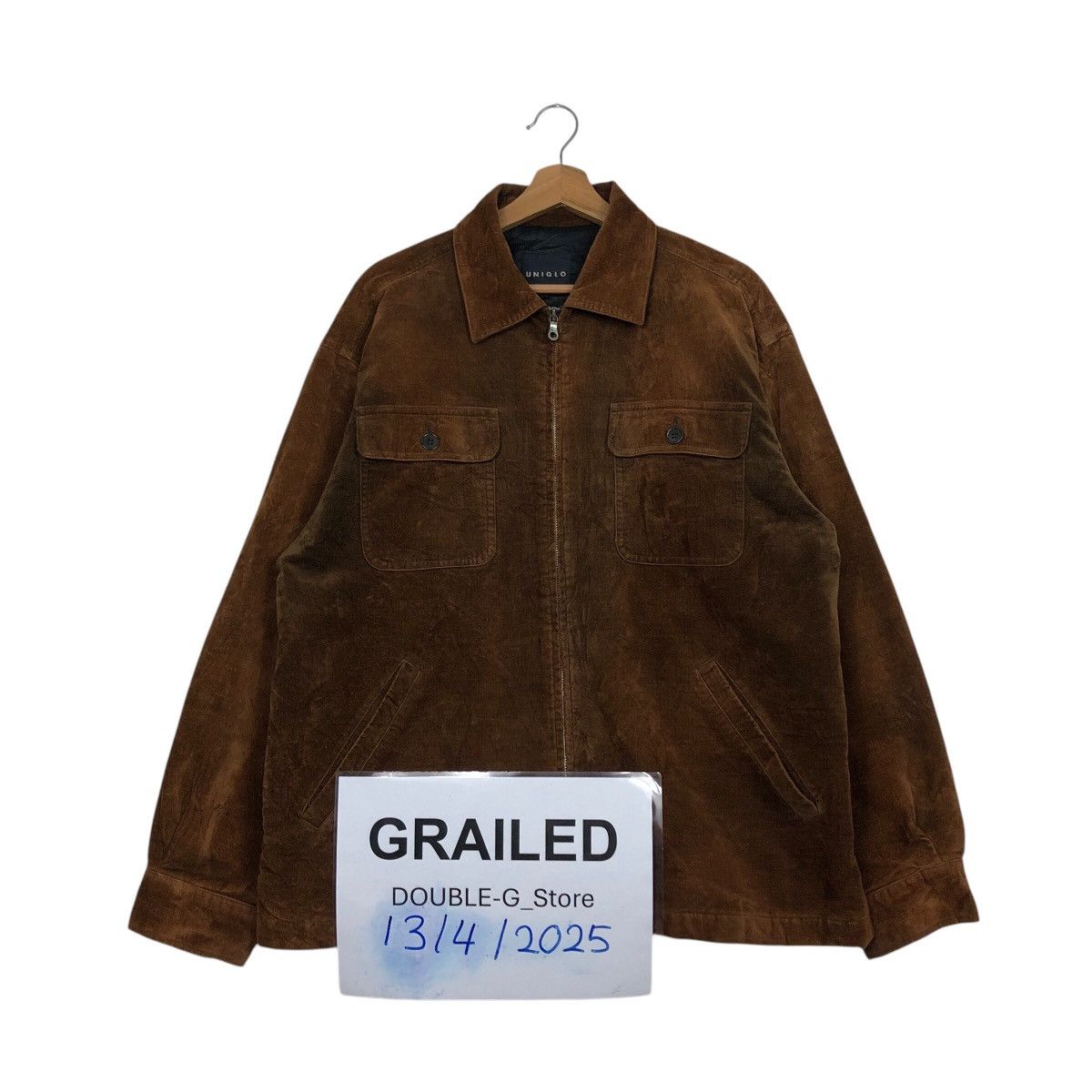 Japanese Brand 📌Rich Brown Vintage Zipper Chore Jacket Uniqlo Issey Miyake Size US M / EU 48-50 / 2 - 1 Thumbnail