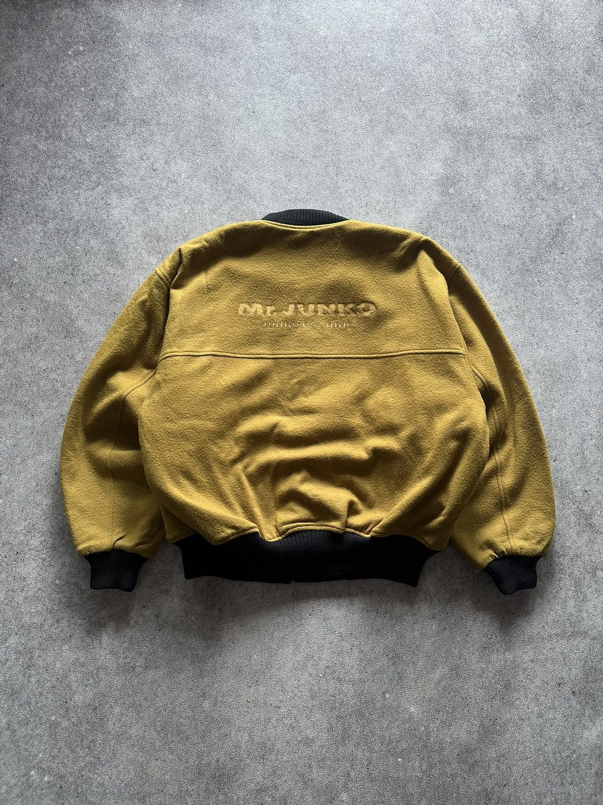 Mr. Junko 90s Japanese Mr Junko Issey Miyake Style Wool Bomber Jacket Size US L / EU 52-54 / 3 - 1 Thumbnail