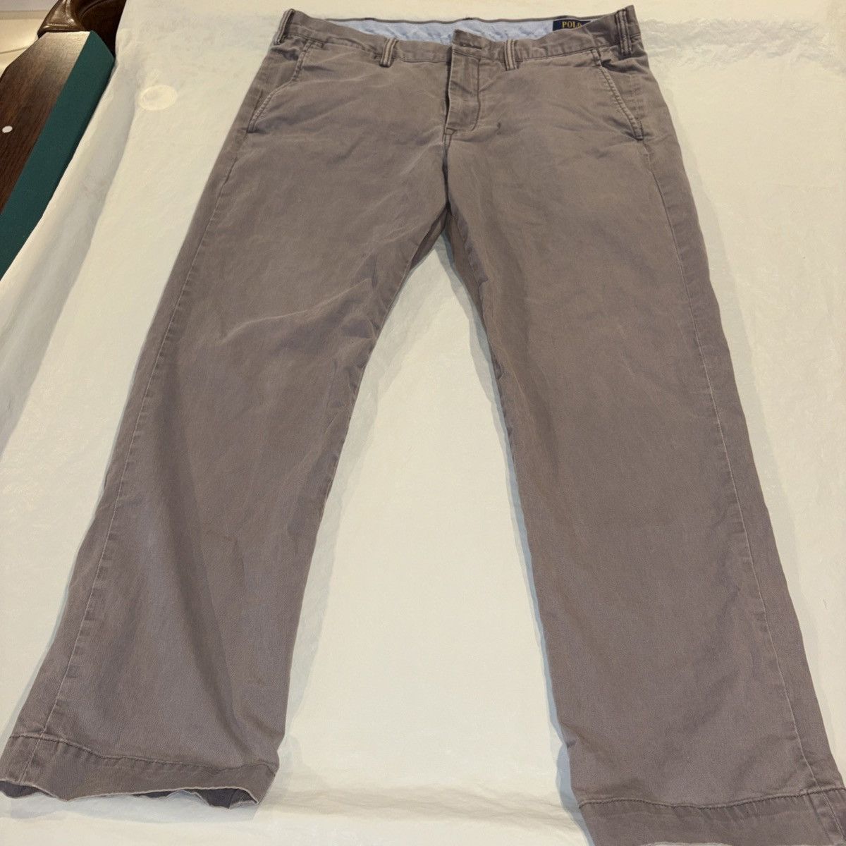 Polo Ralph Lauren Polo Ralph Lauren Pants Mens 36x30 Gray Stretch Straight Fit Size US 36 / EU 52 - 1 Thumbnail