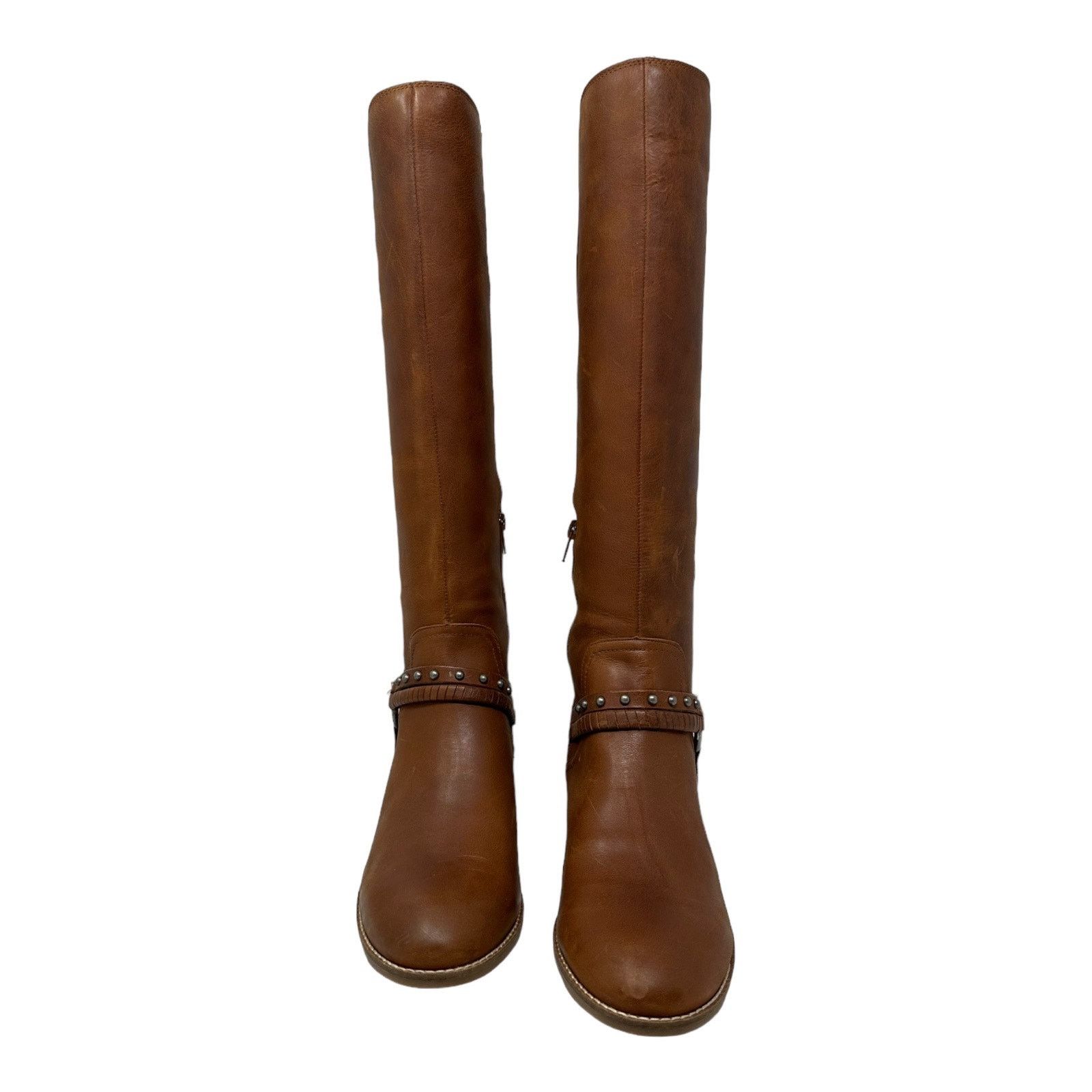 Lucky Brand Lucky Brand Brown Leather Karesi Equestrian Boot size 9.5 Size US 9.5 / IT 39.5 - 21 Thumbnail